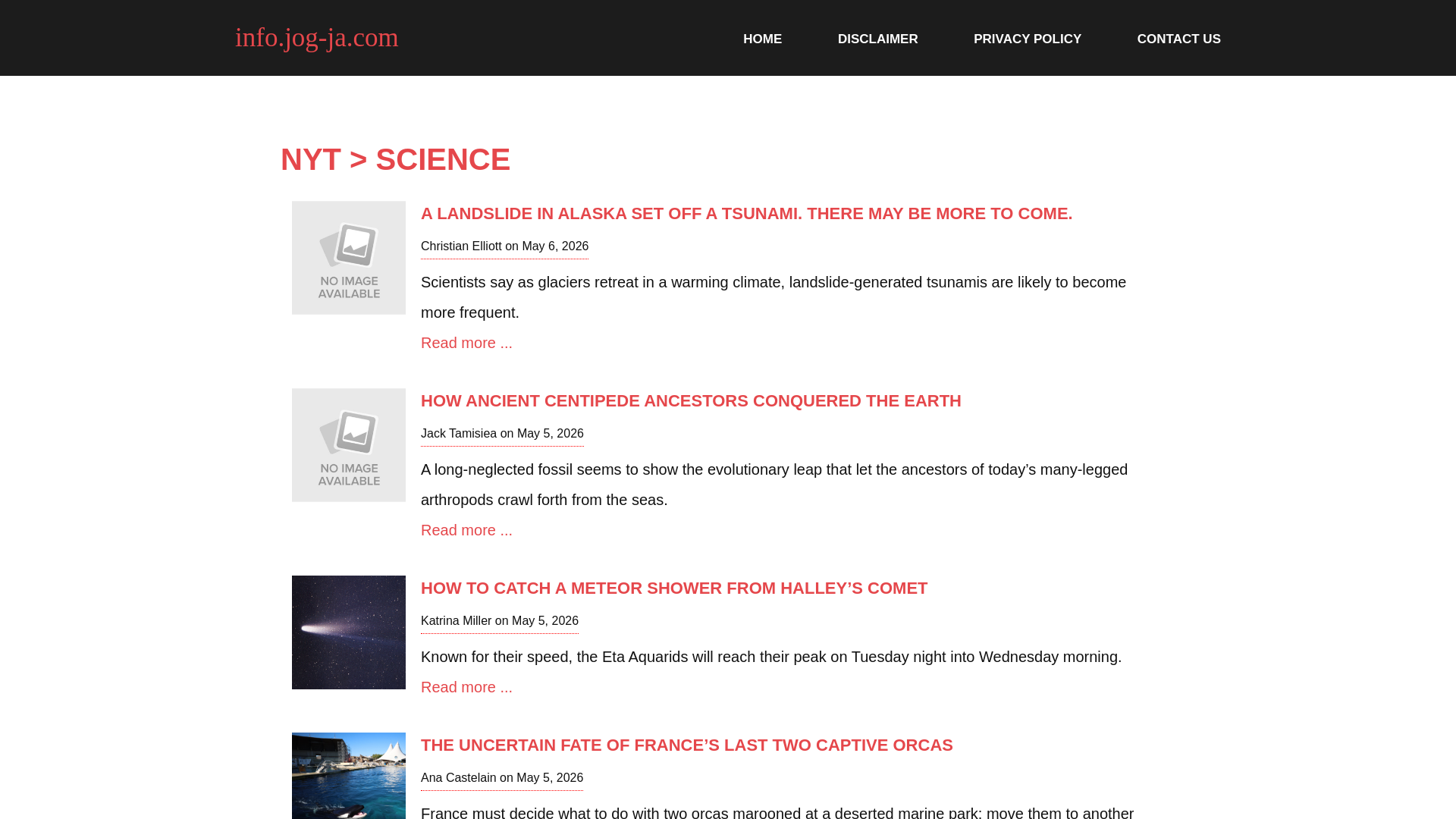 website screenshot of http://info.jog-ja.com/