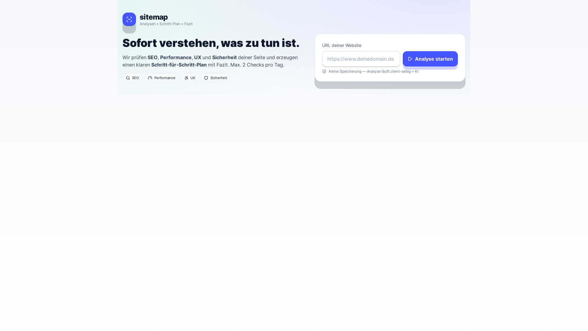 website screenshot of https://sitelap.de/