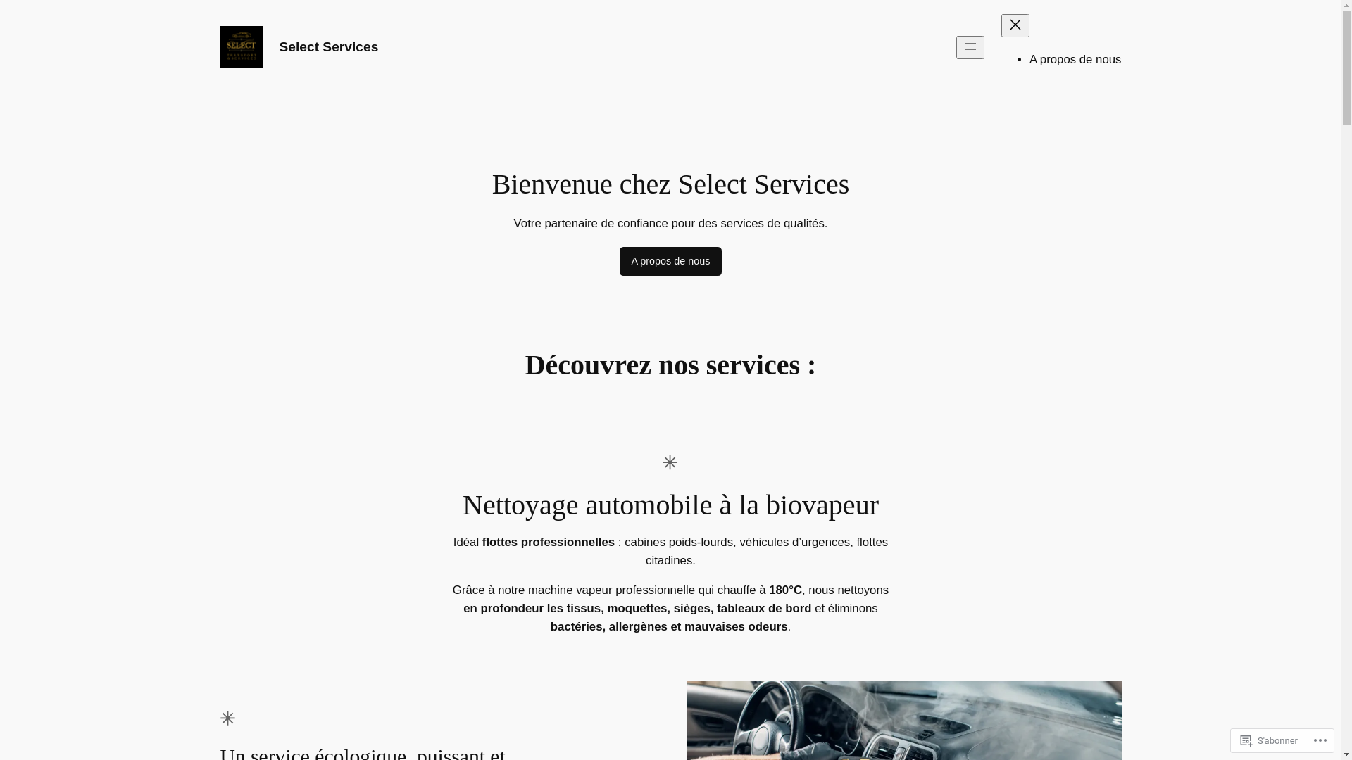 website screenshot of https://selectts.fr/