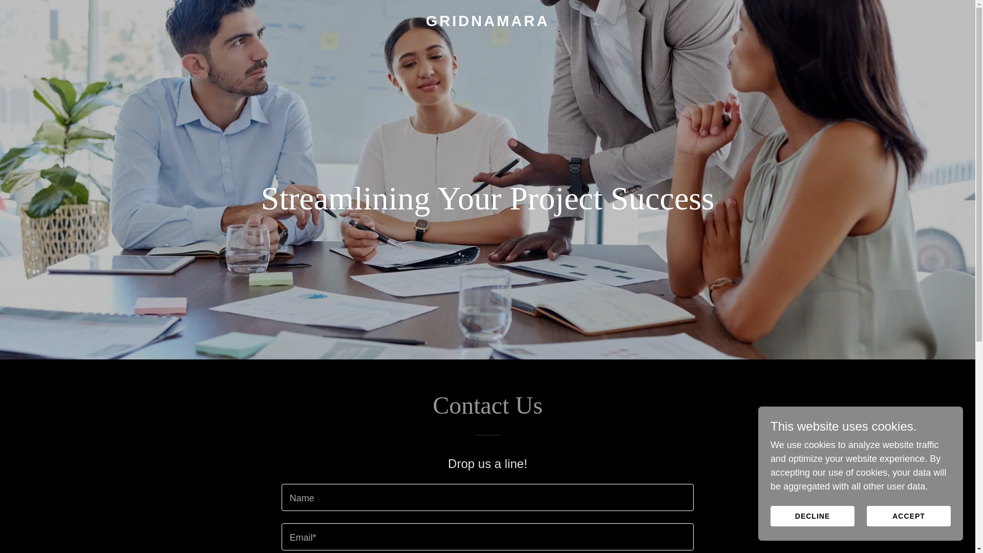 website screenshot of https://gridnamara.co.uk/