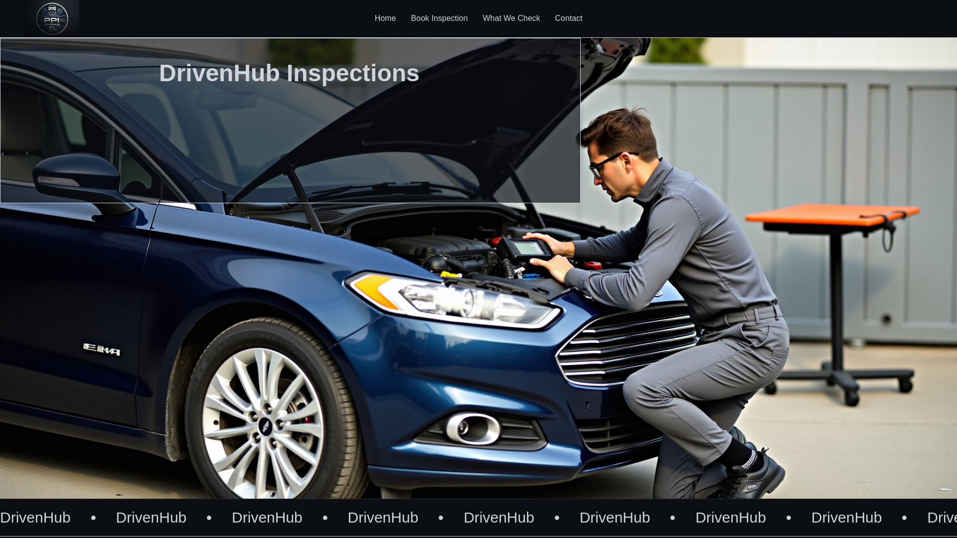 website screenshot of https://drivenhub.ca/