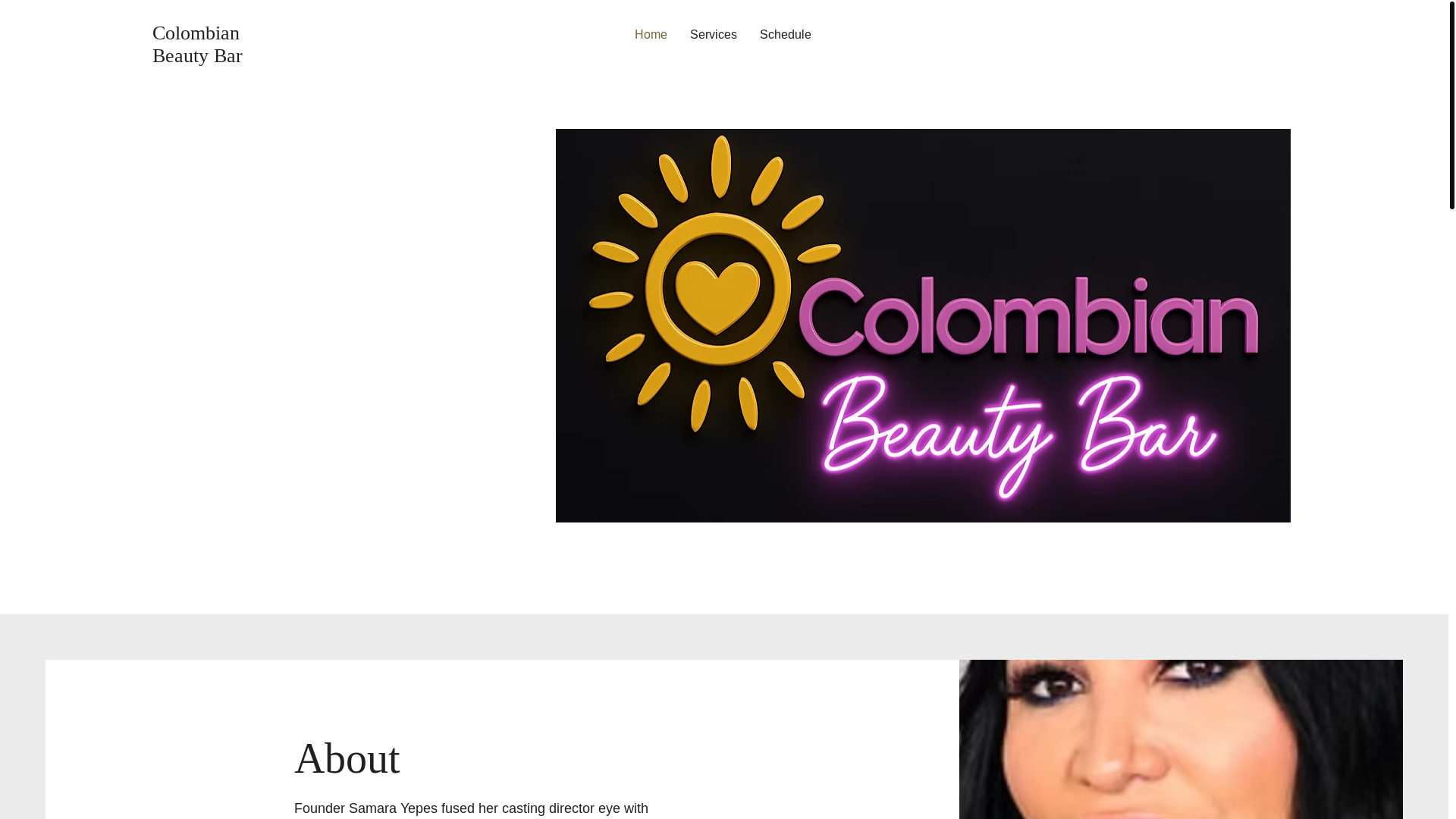 website screenshot of https://colombianbeautybarla.com/
