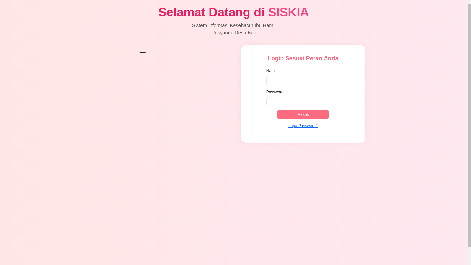 website screenshot of https://posyandubeji.my.id/