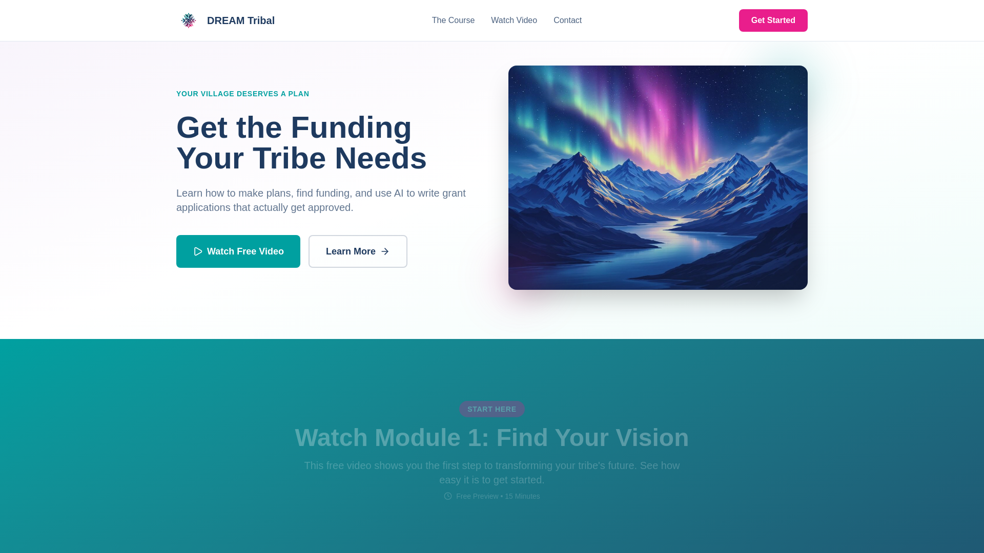website screenshot of https://dream-tribal.com/