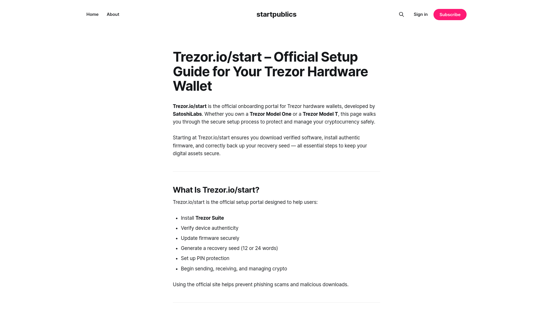 website screenshot of https://startpublics.ghost.io/us-en/