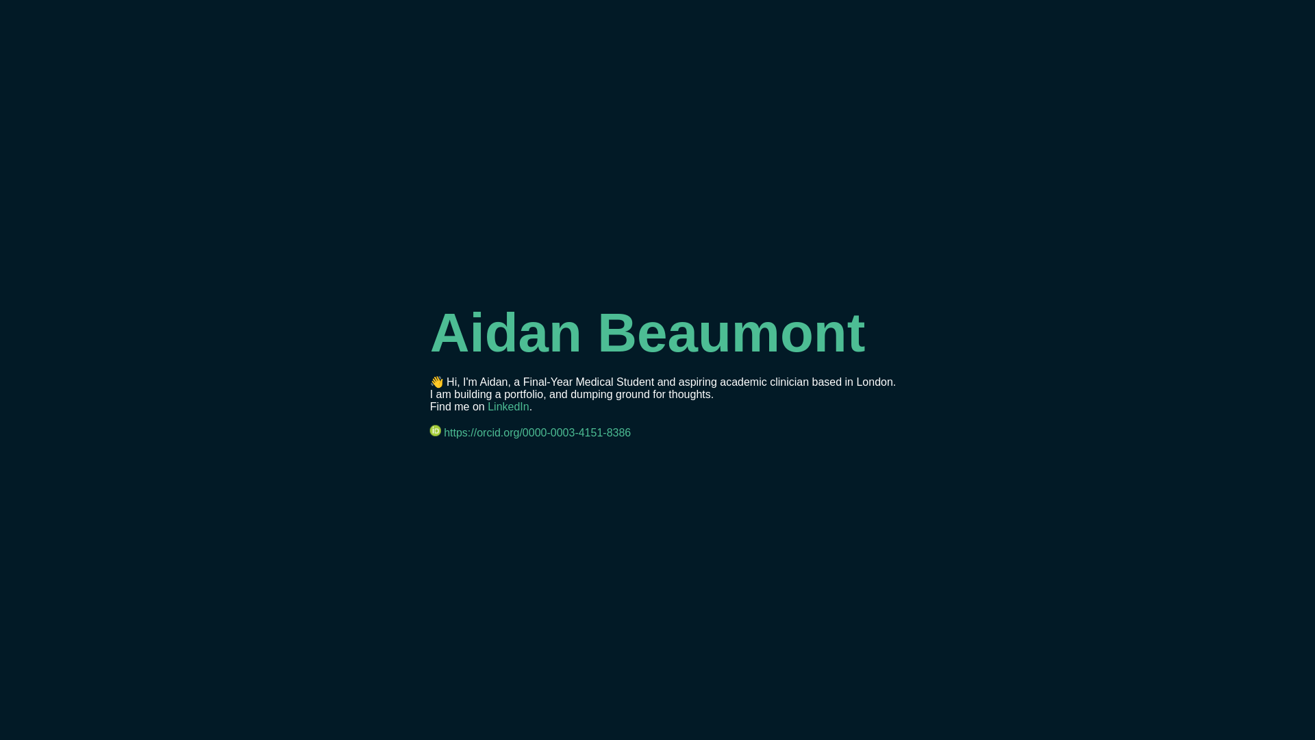 website screenshot of https://aidanbeaumont.pages.dev/