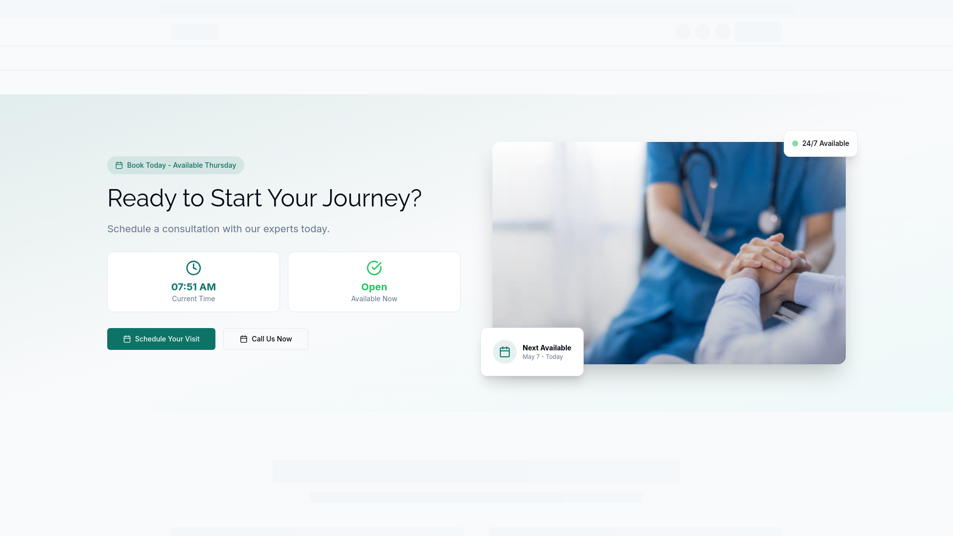 website screenshot of https://clinicpro.care/