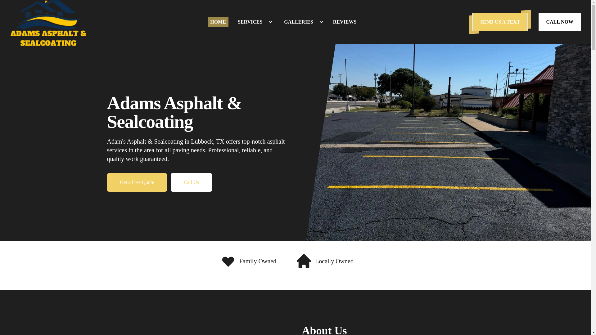 website screenshot of https://adamsasphalttx.com/