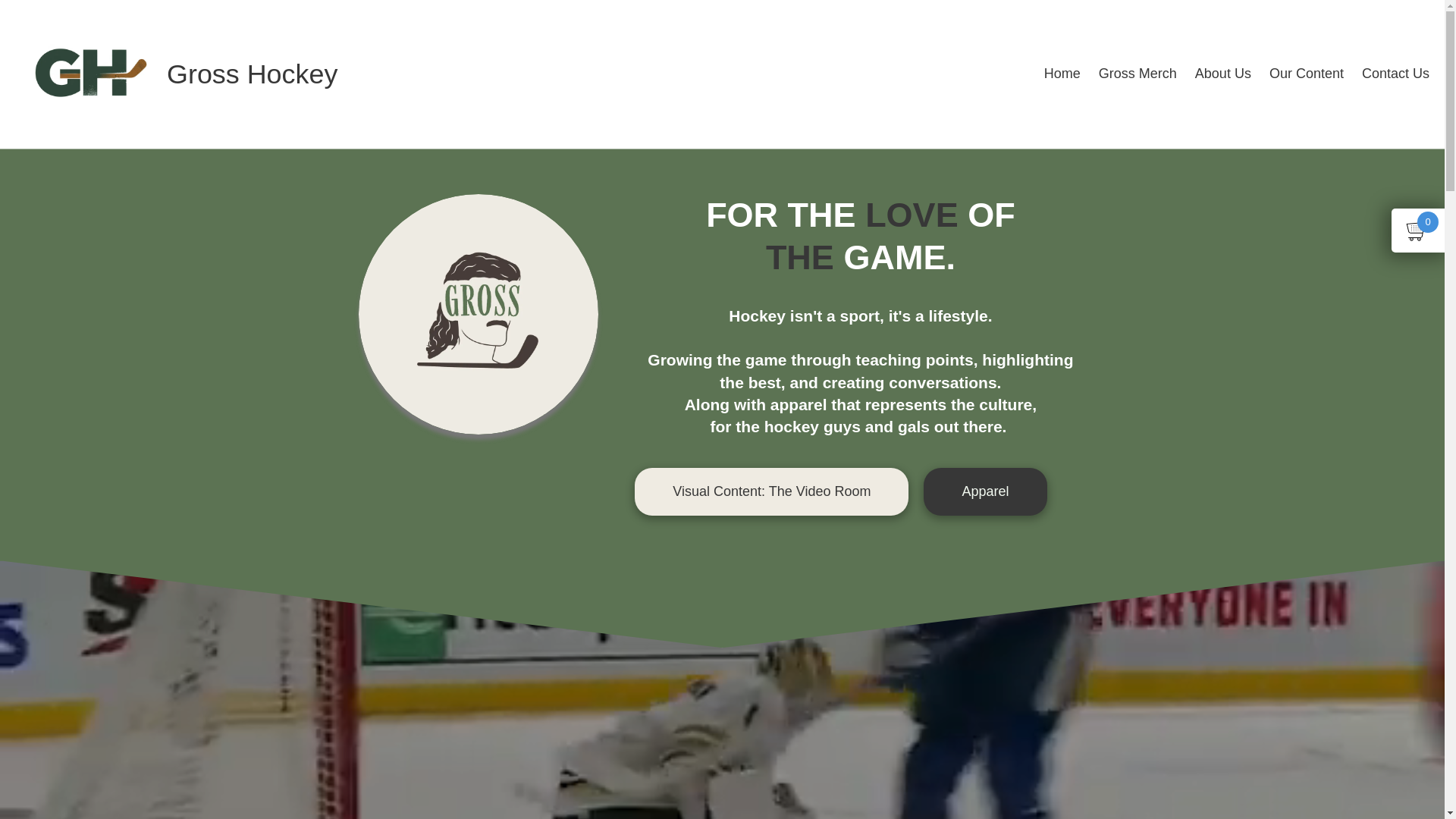 website screenshot of https://grosshockey.com/
