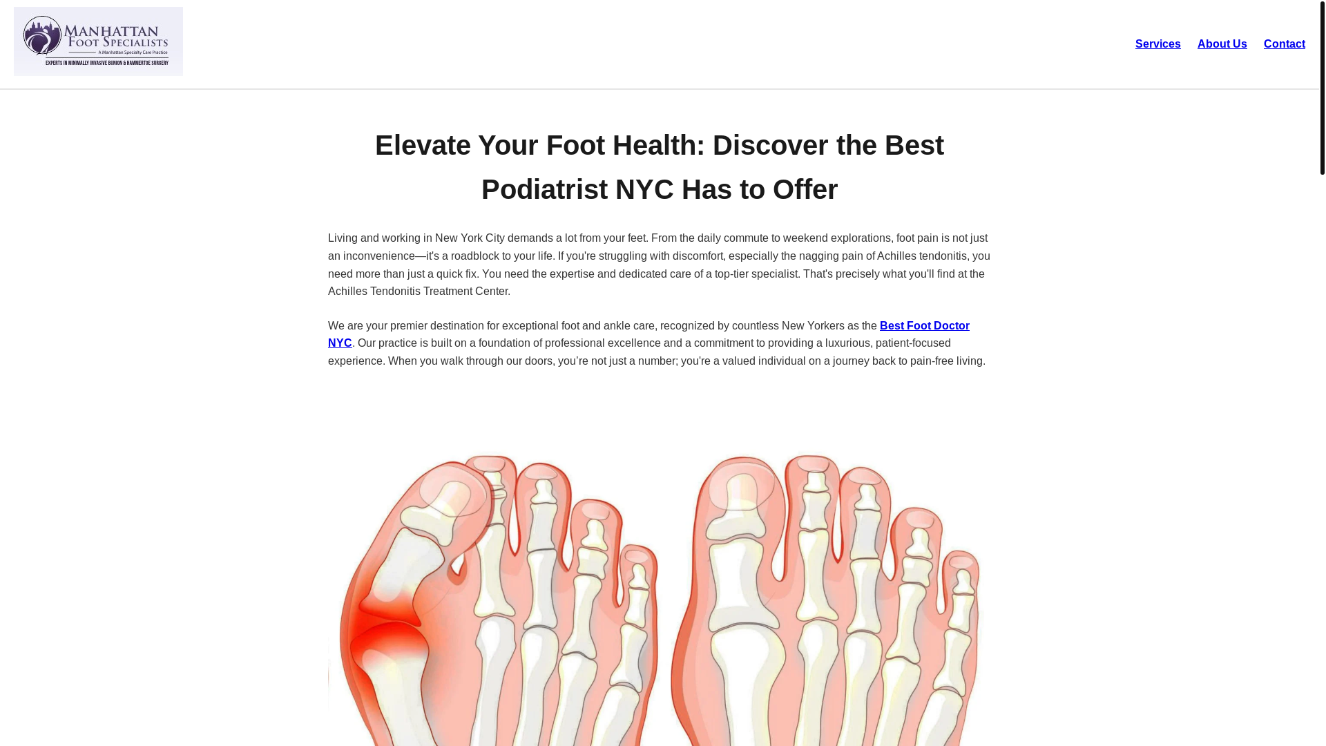 website screenshot of https://elevateyourfoothealthdiscoverthebestpodiatristnychas.pages.dev/