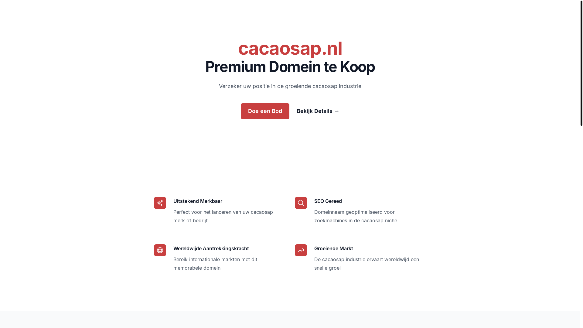 website screenshot of https://cacaosap.nl/