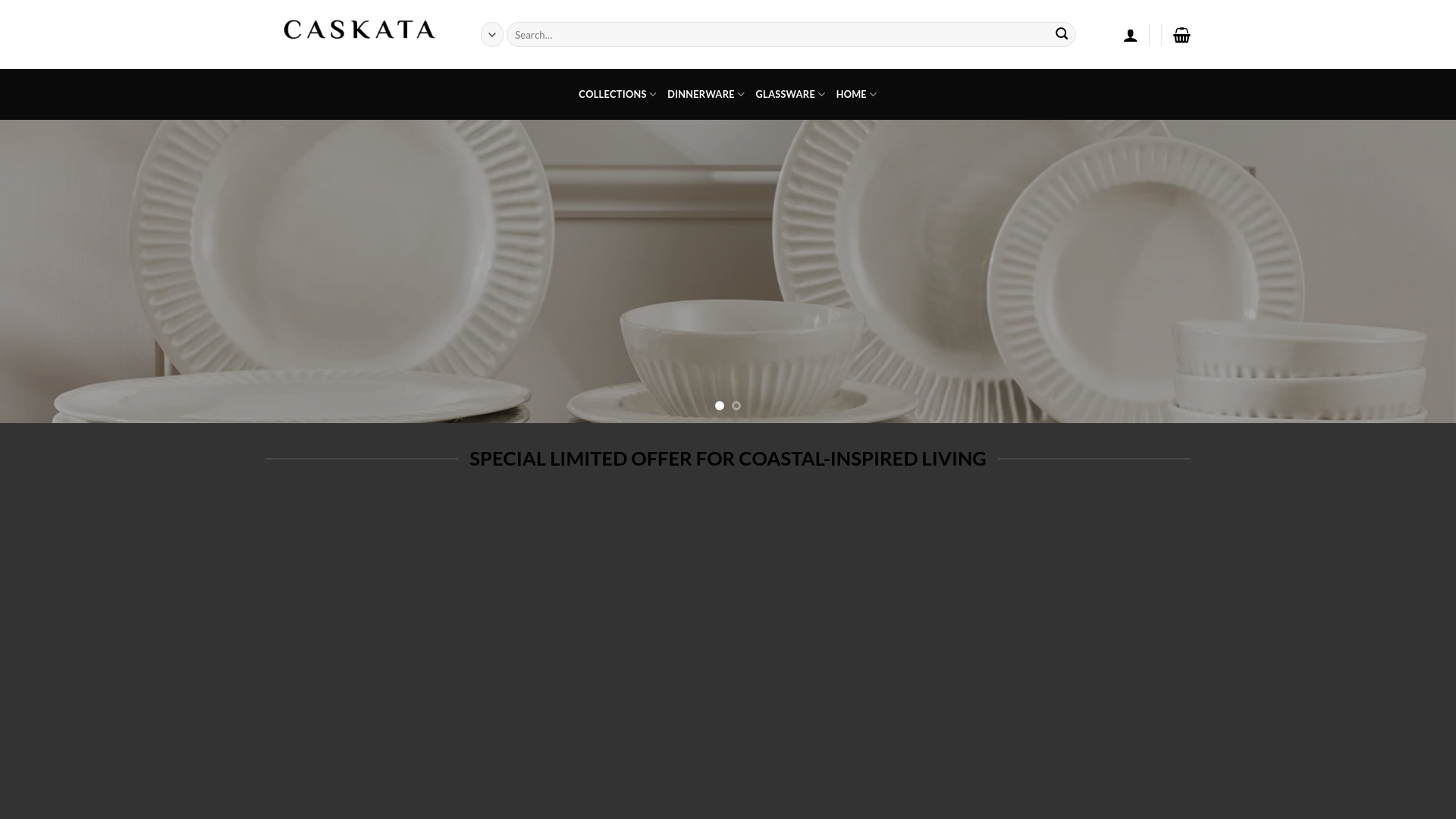 website screenshot of https://caskatakitchenware.com/