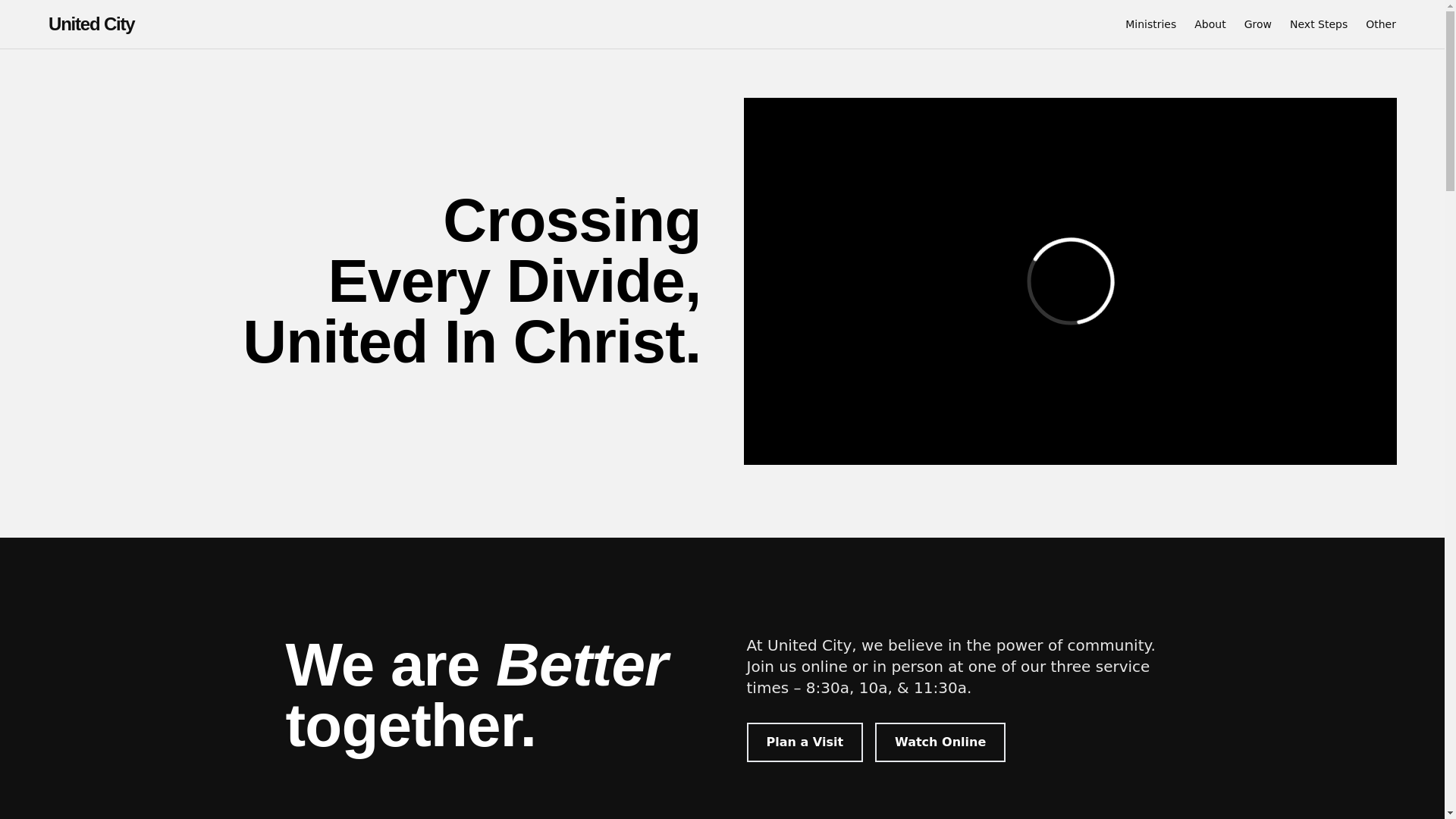 website screenshot of https://united-city-website.pages.dev/