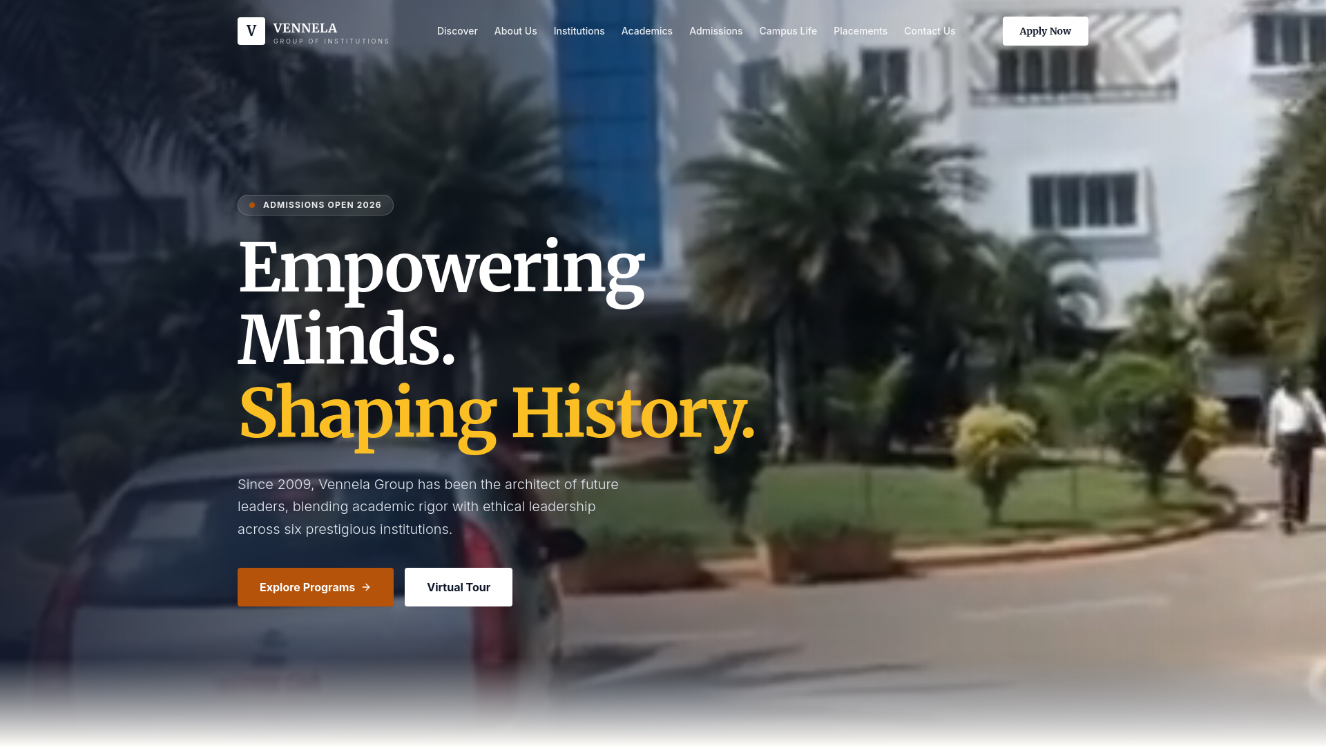 website screenshot of https://vennela108.pages.dev/