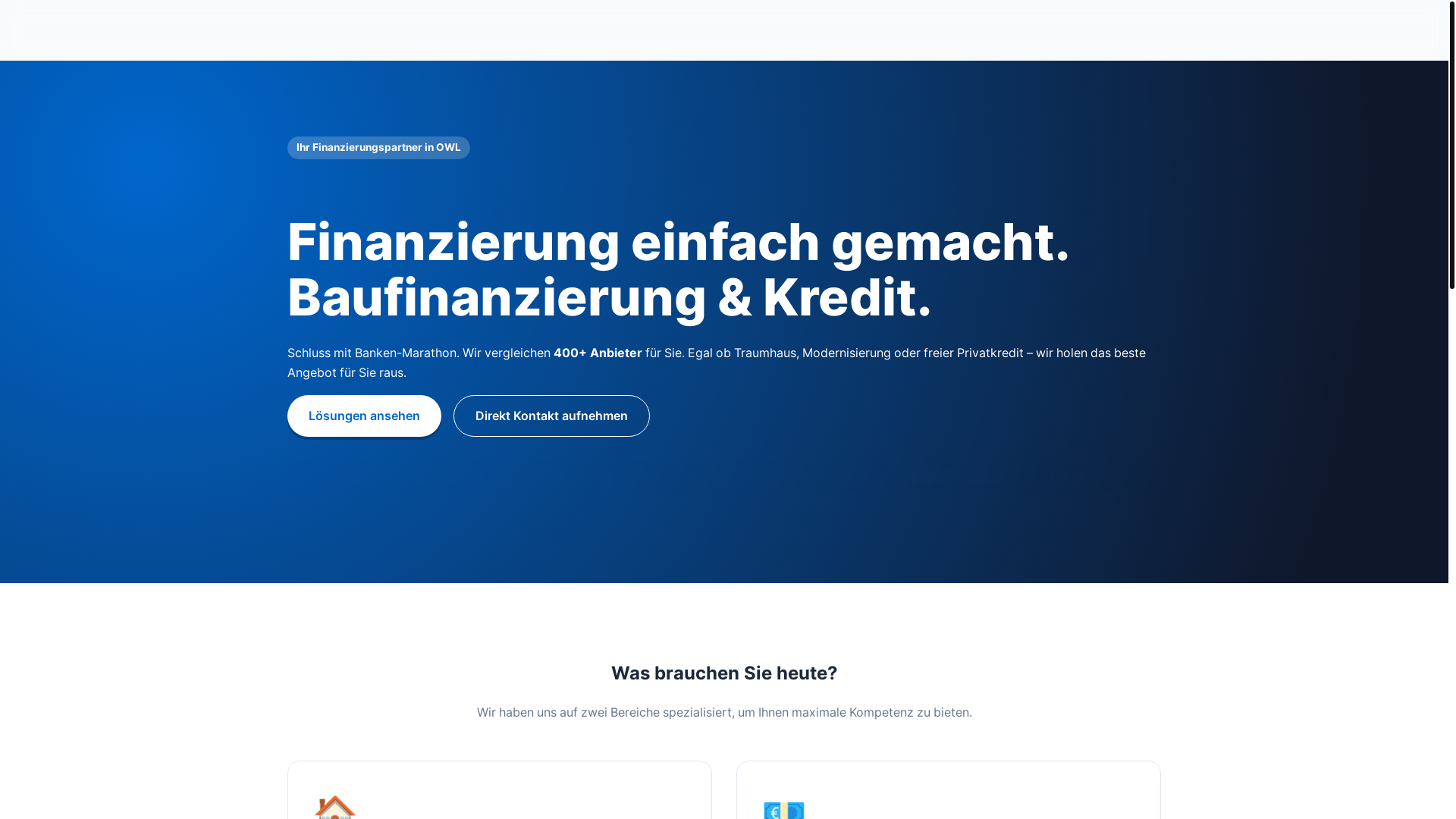 website screenshot of https://jfr-finanz.de/