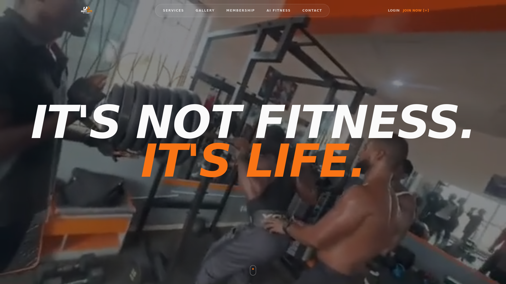 website screenshot of https://happysuitefitness.com/