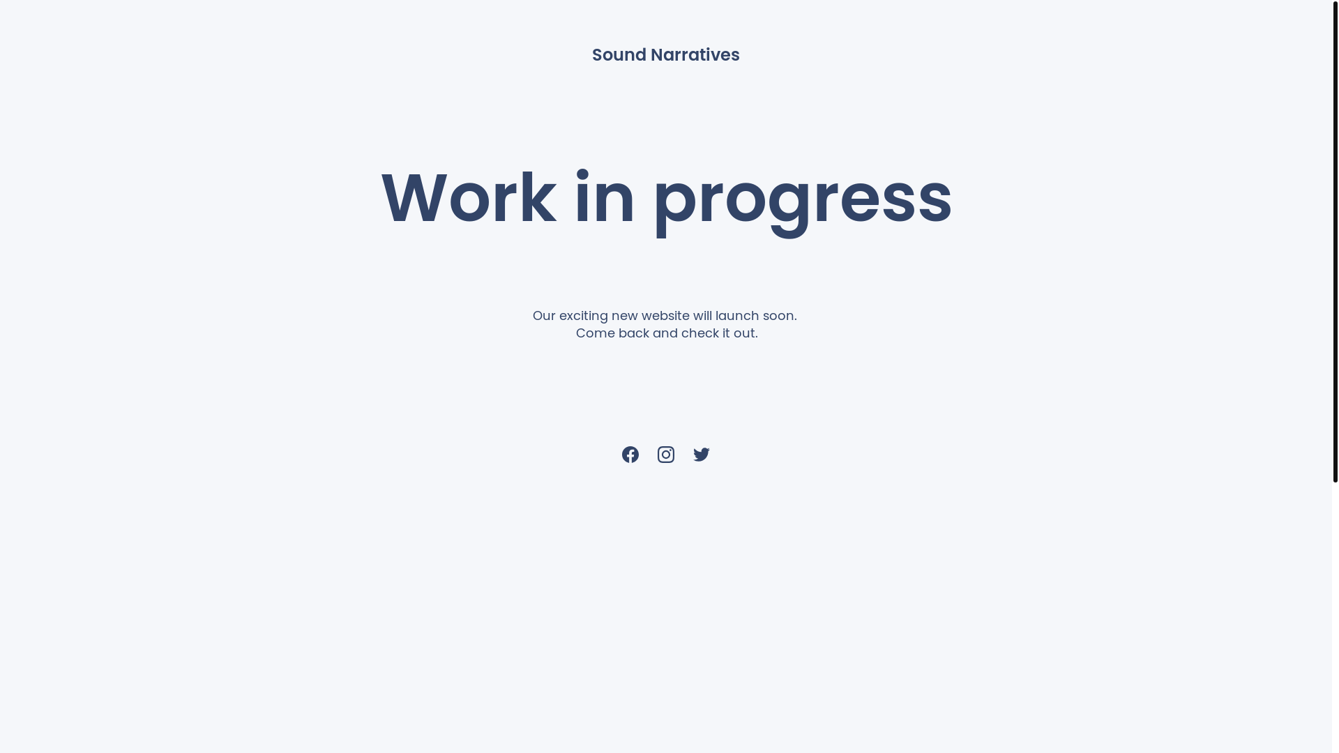 website screenshot of https://soundnarratives.music/
