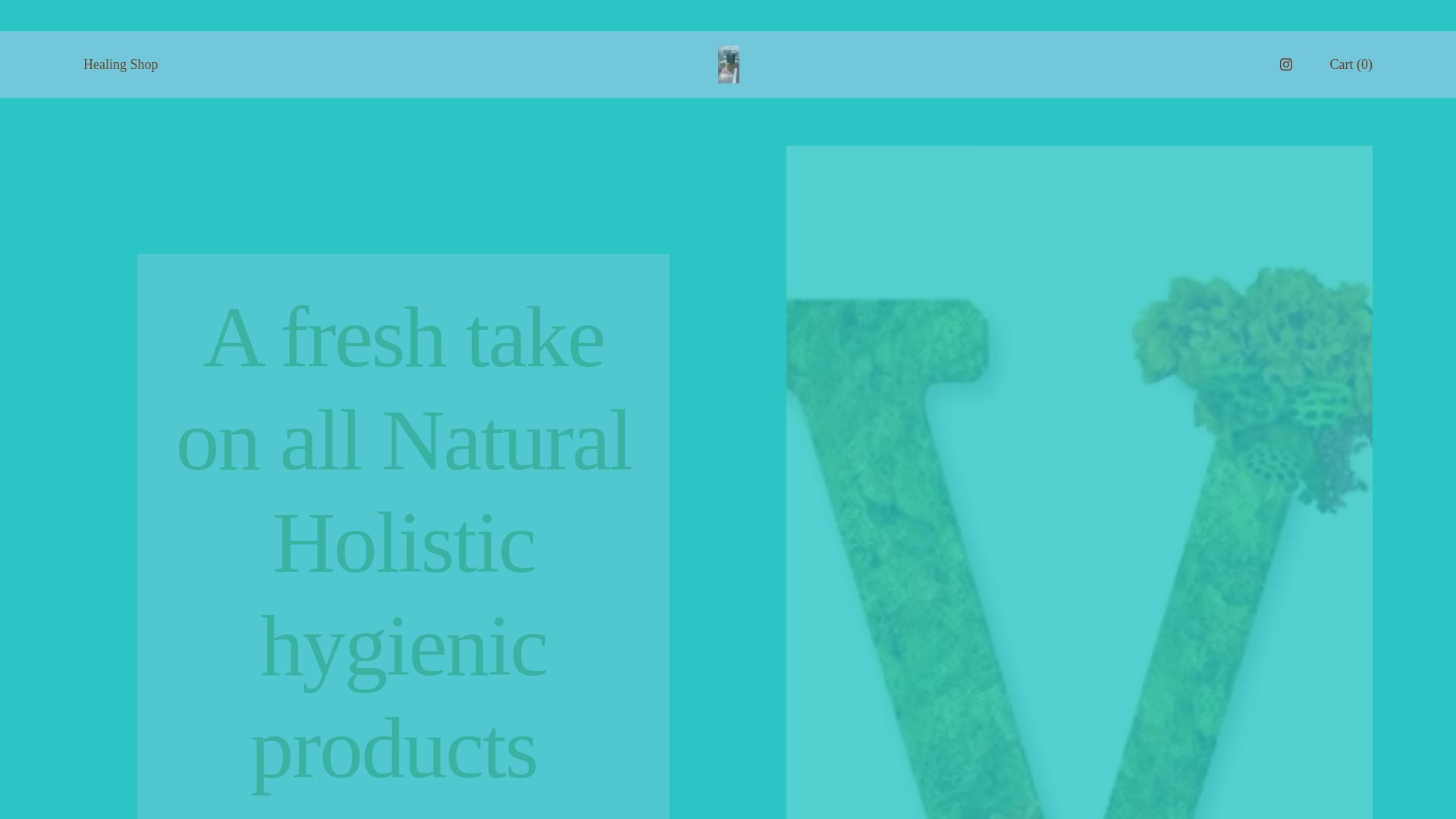 website screenshot of https://vitaminvhealing.com/