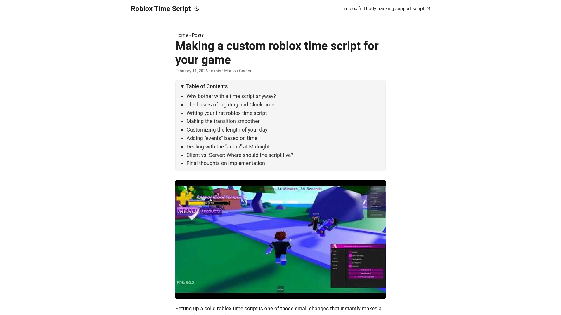 website screenshot of https://roblox-time-script.pages.dev/