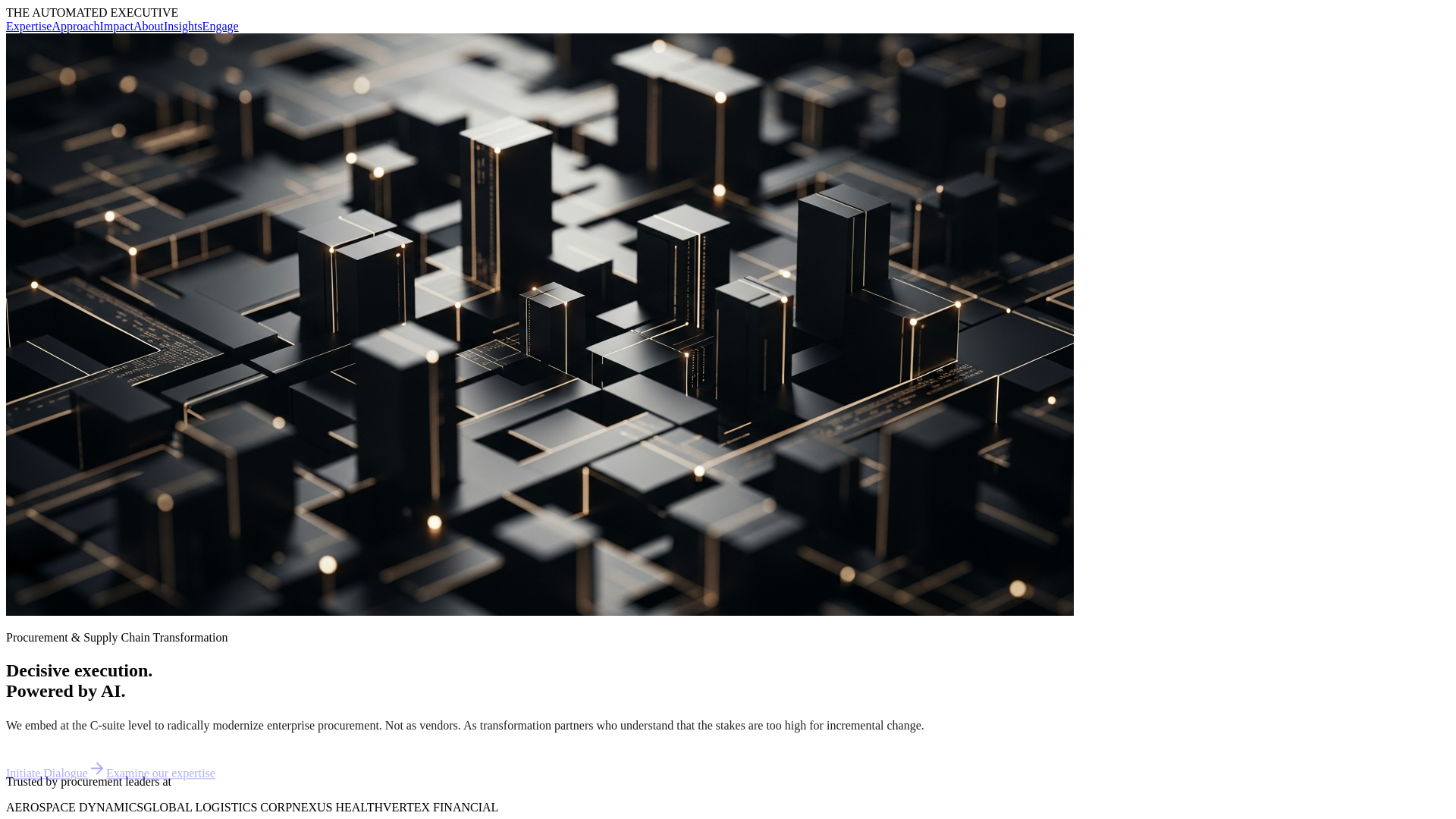 website screenshot of https://automatedexecutive.net/