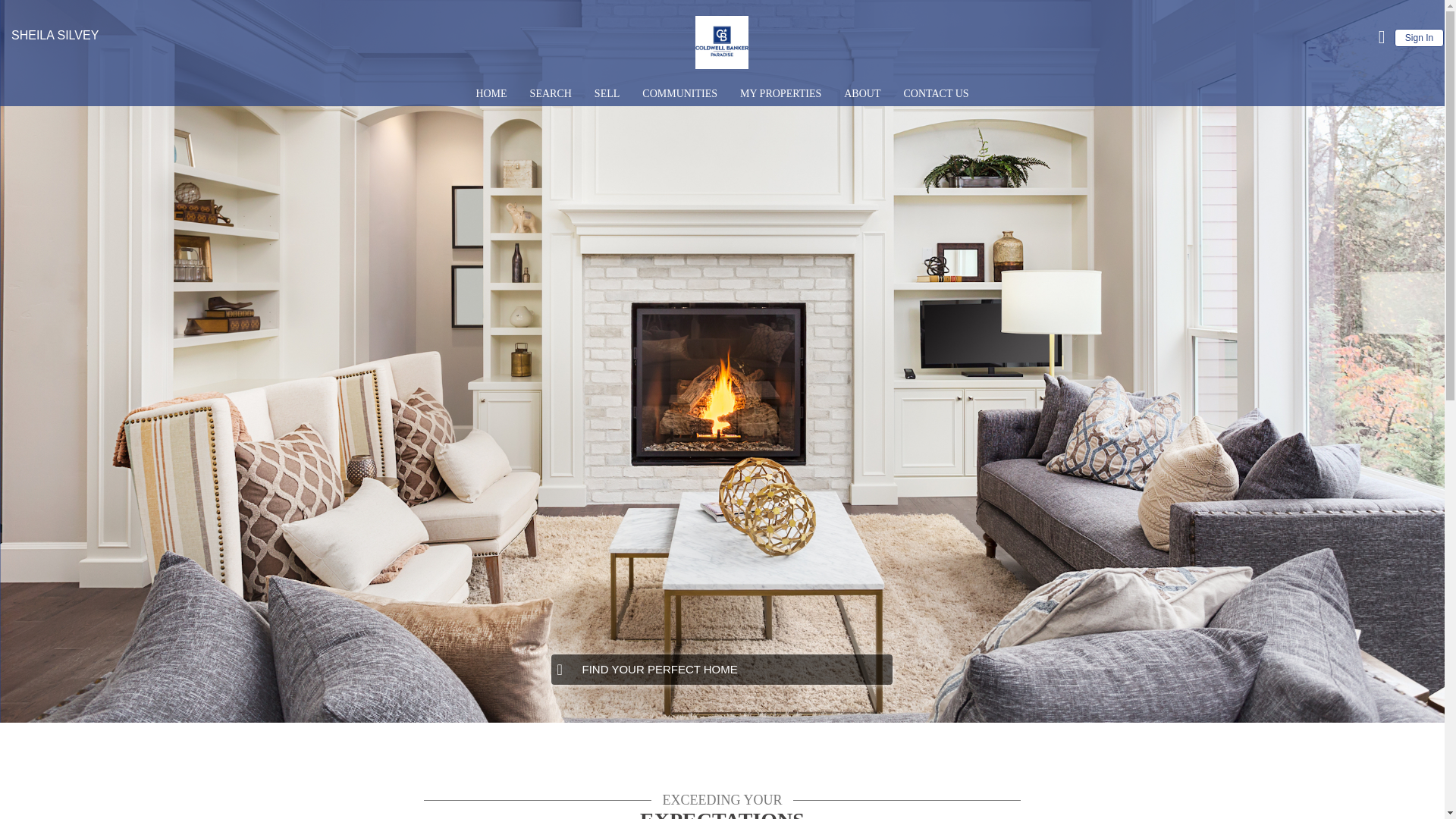 website screenshot of https://homesbysheilasilvey.com/