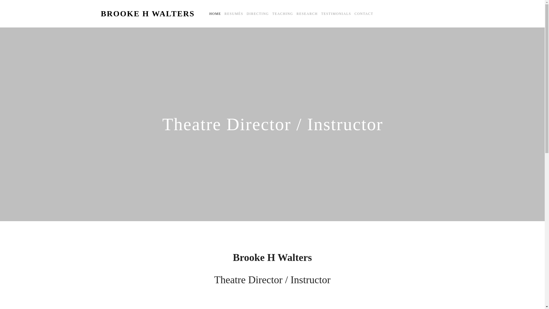 website screenshot of https://brookehwalters.com/