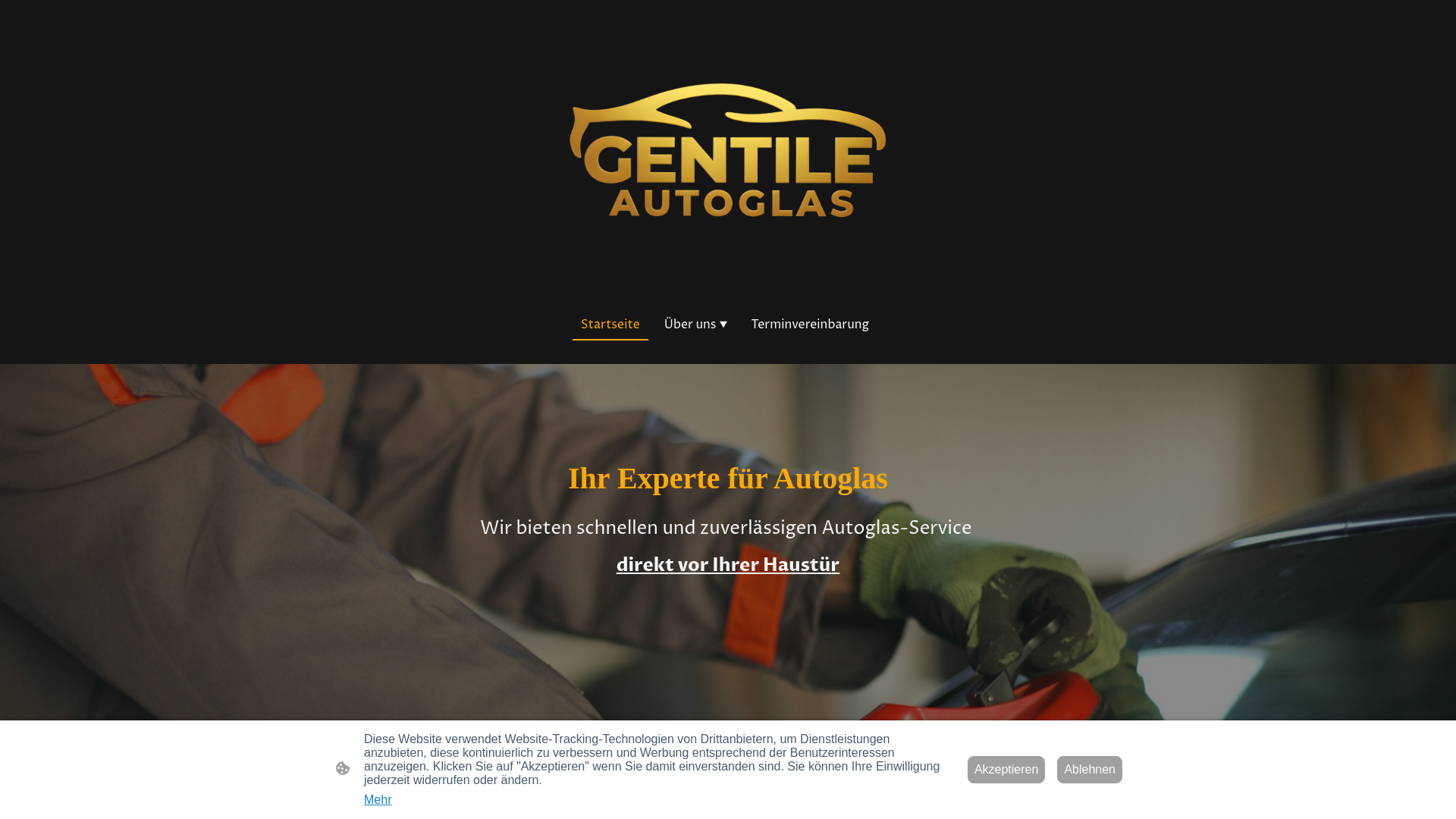website screenshot of https://gentile-autoglas.de