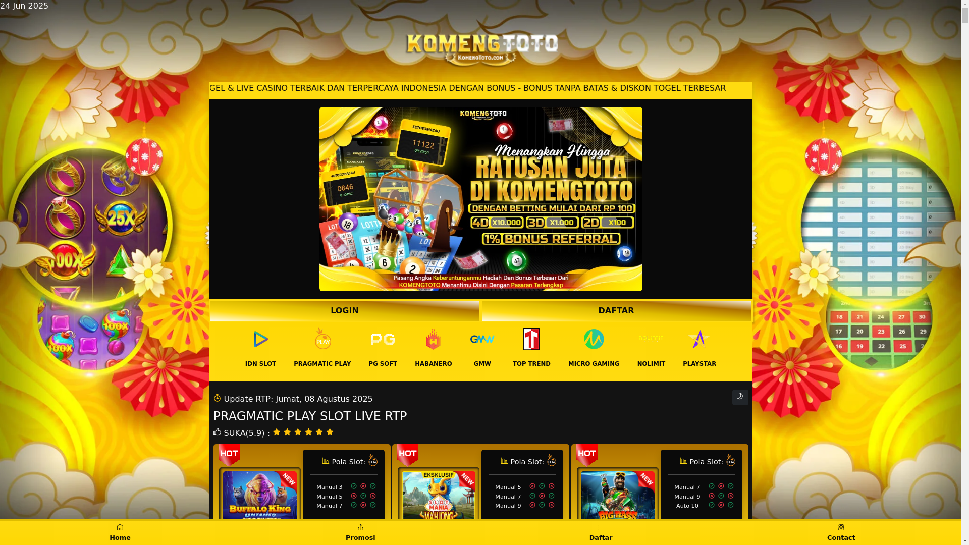 website screenshot of https://rtpkomeng35.site/