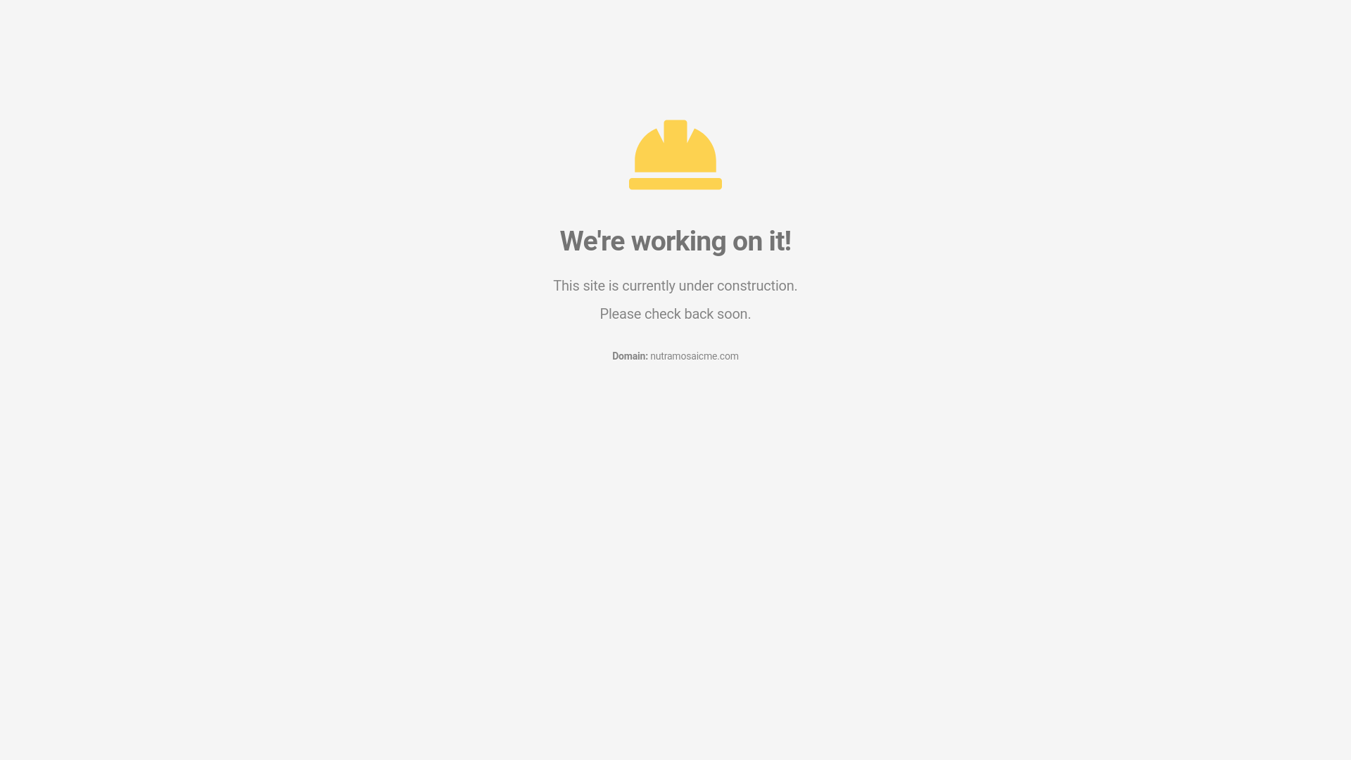 website screenshot of https://nutramosaicme.com/