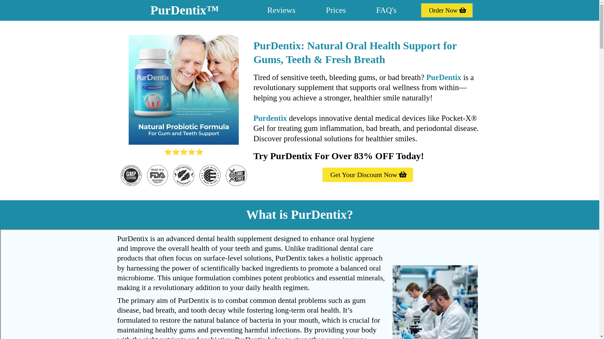 website screenshot of https://purdentics.us/