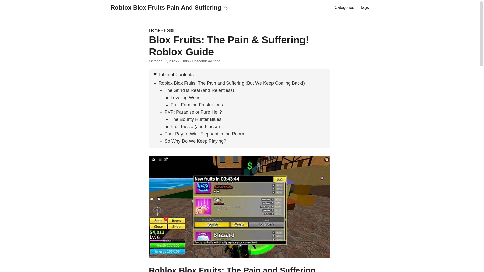 website screenshot of https://roblox-blox-fruits-pain-and-suffering.pages.dev/