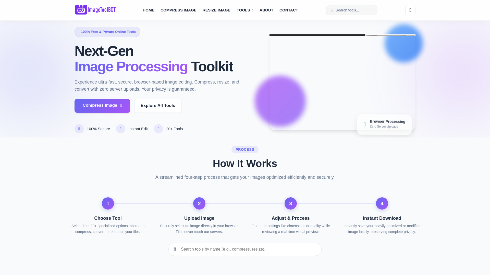 website screenshot of https://imagetoolbot.com/
