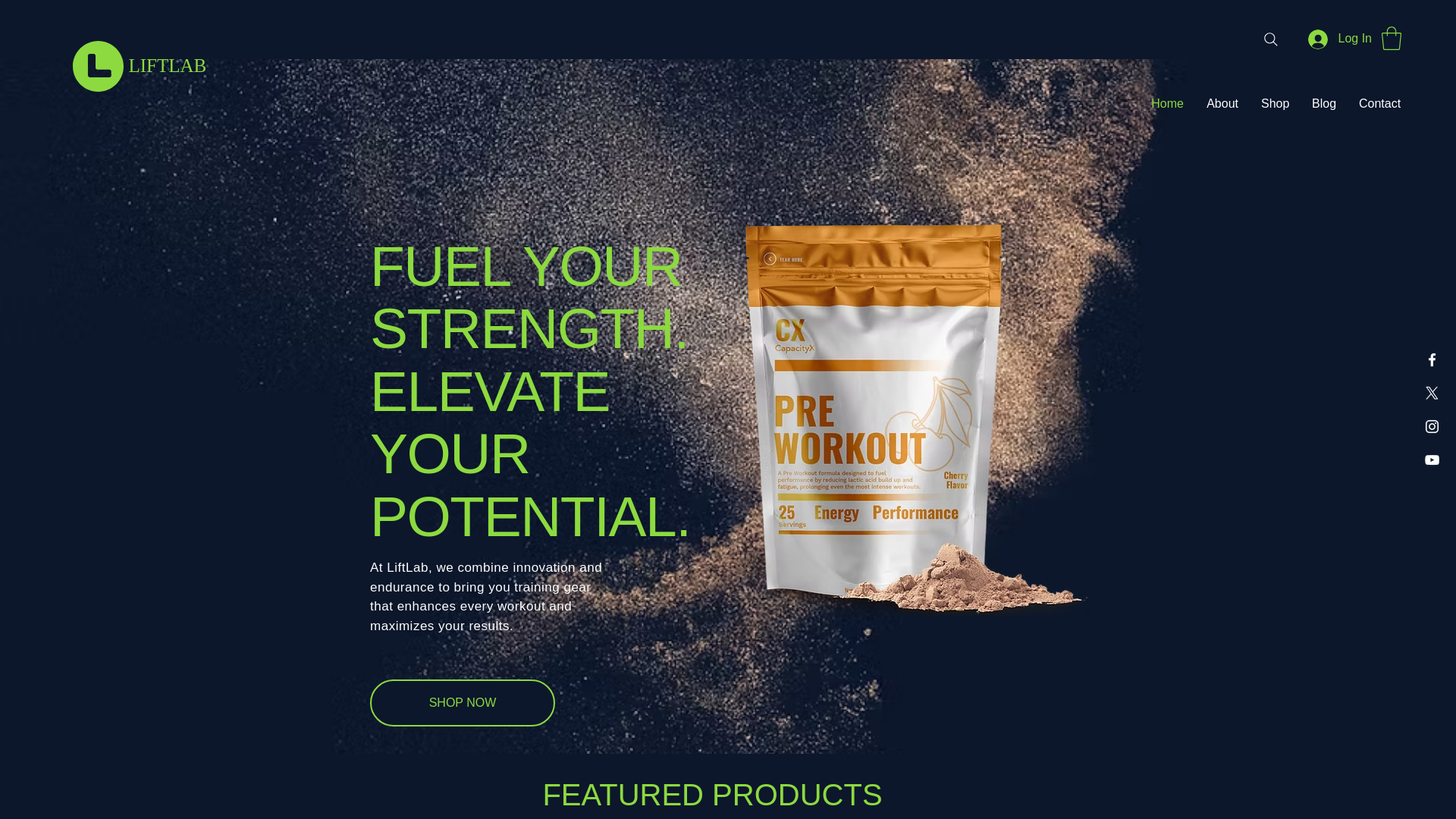 website screenshot of https://zenithformgear.com/