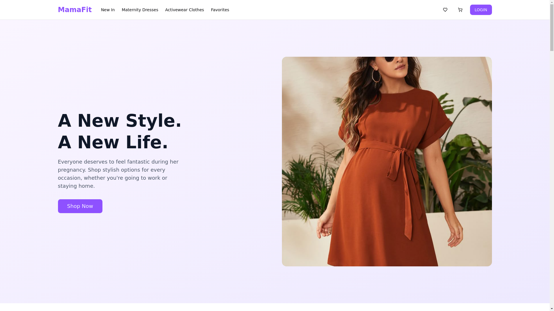 website screenshot of https://mamafit-client-web.pages.dev/