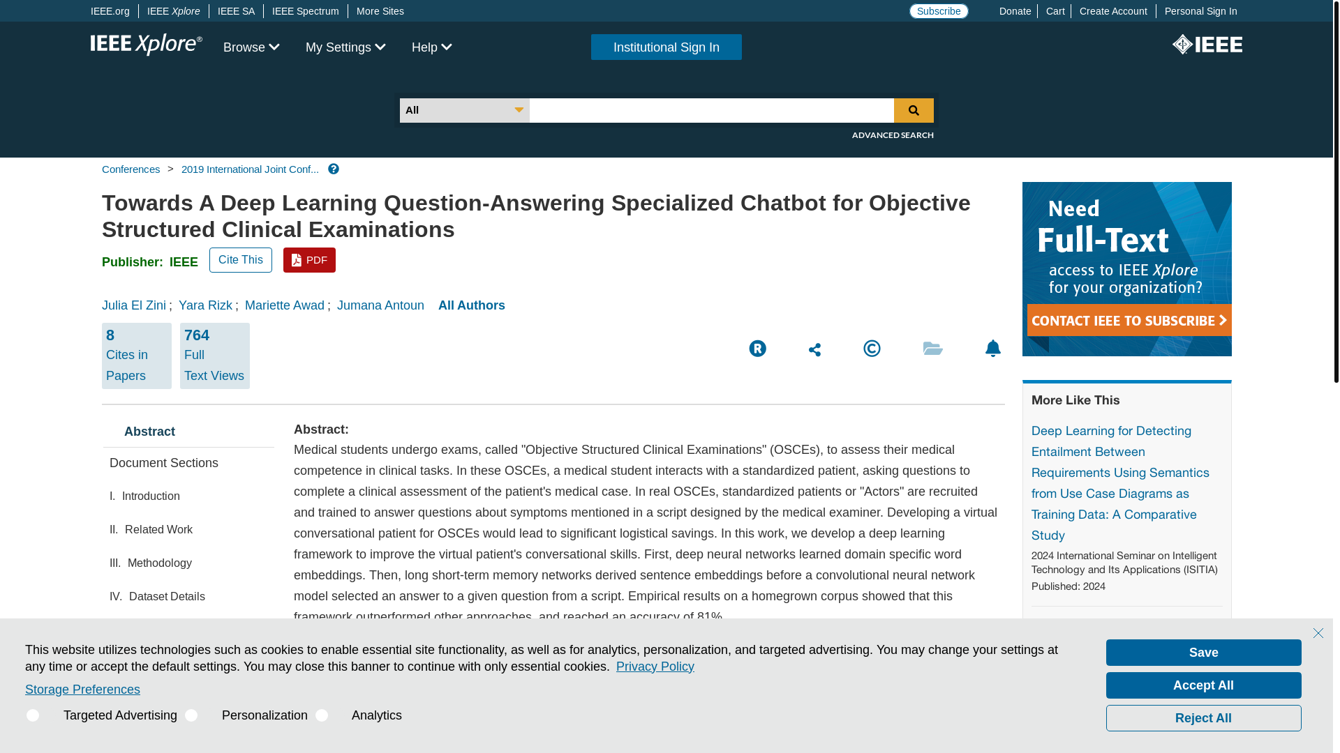 website screenshot of https://ieeexplore.ieee.org/document/8851729