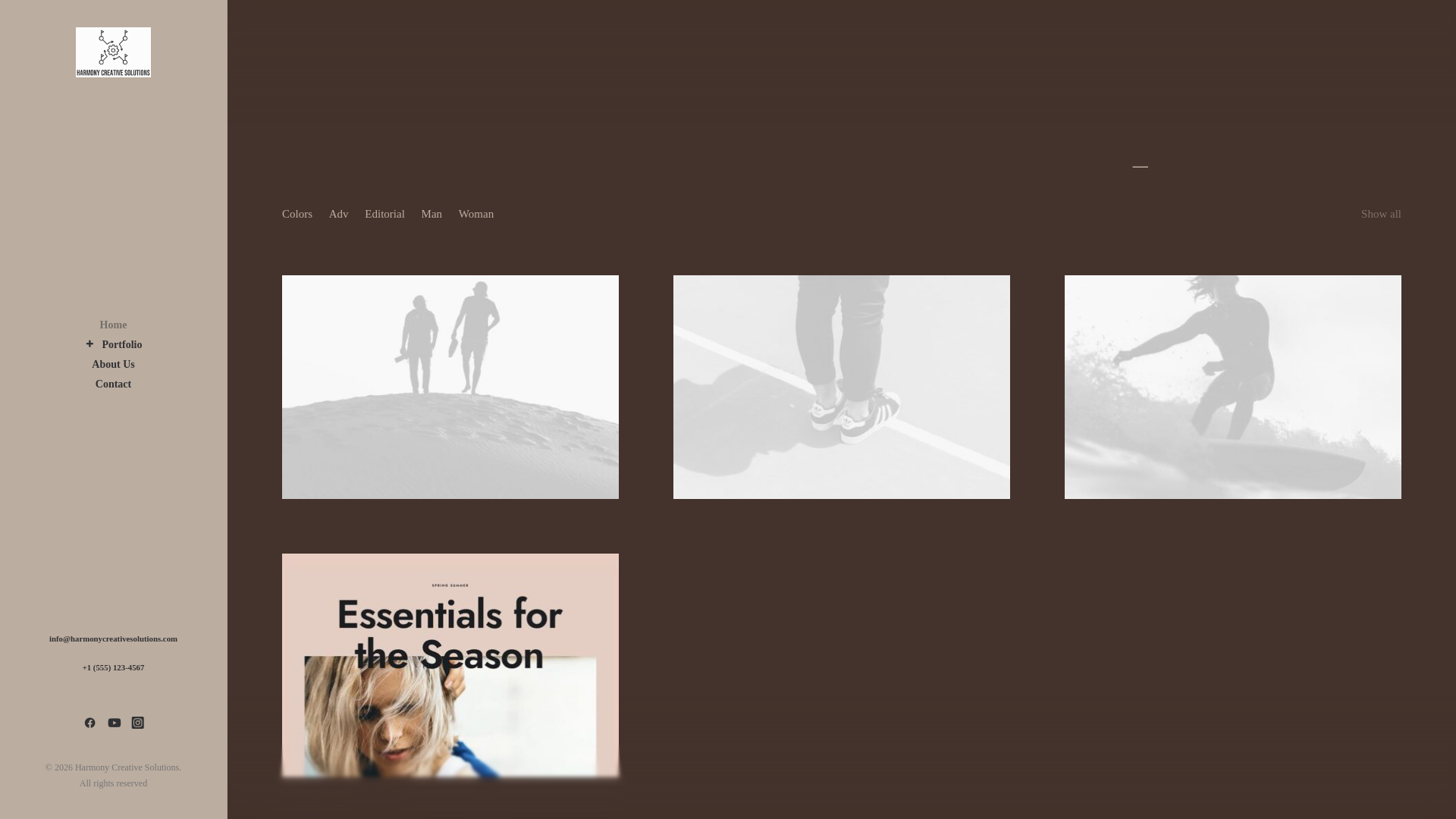 website screenshot of https://harmonycreativesolutions.ca