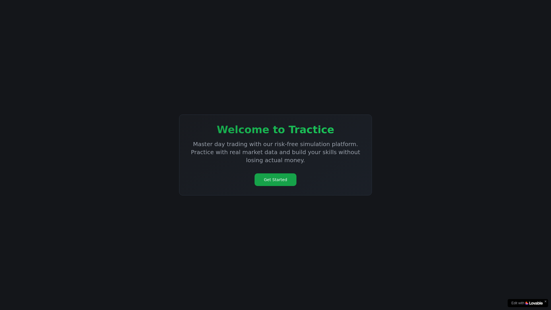 website screenshot of https://tracticeapp.com/