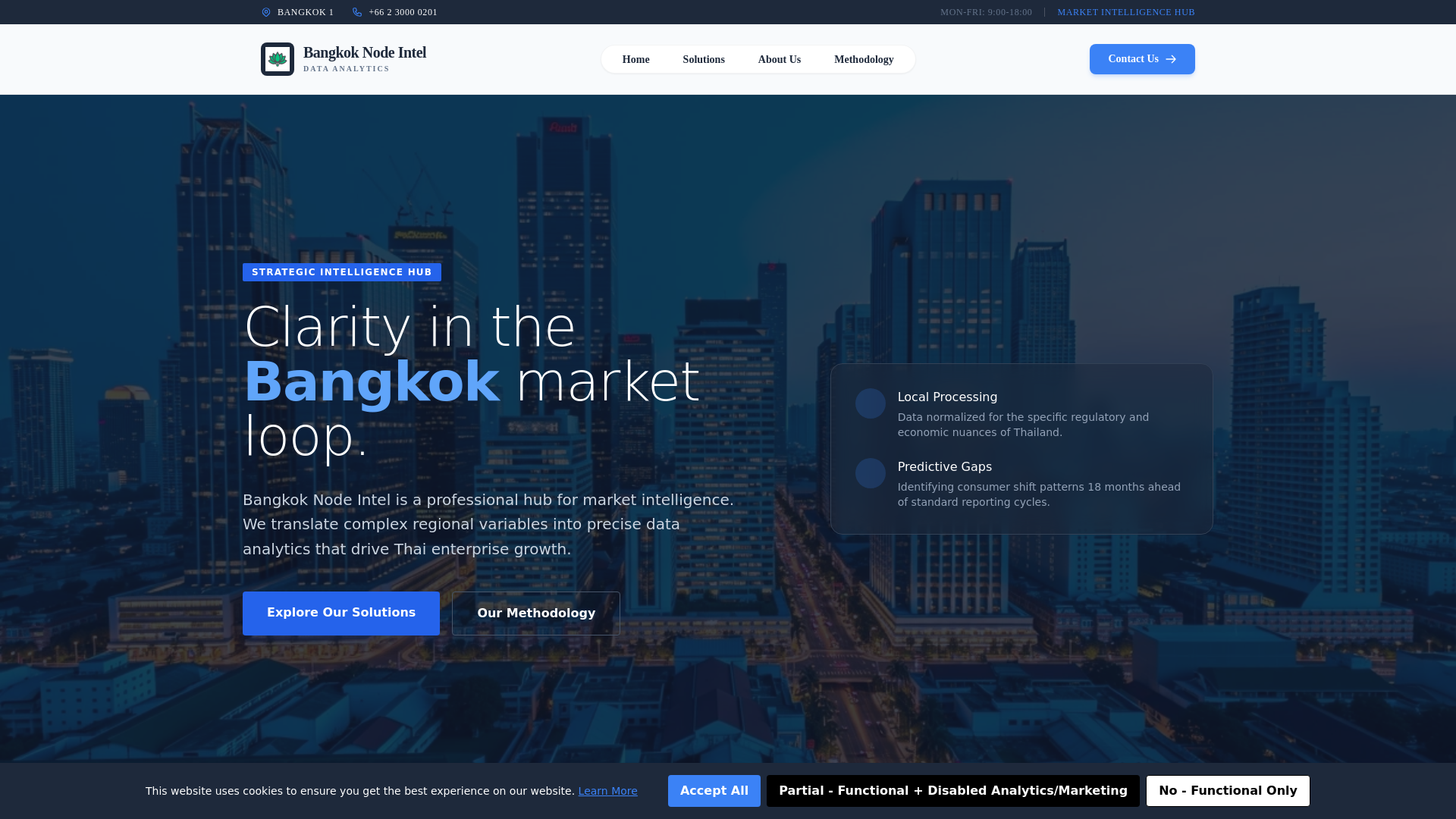 website screenshot of https://bangkoknodeintel.digital