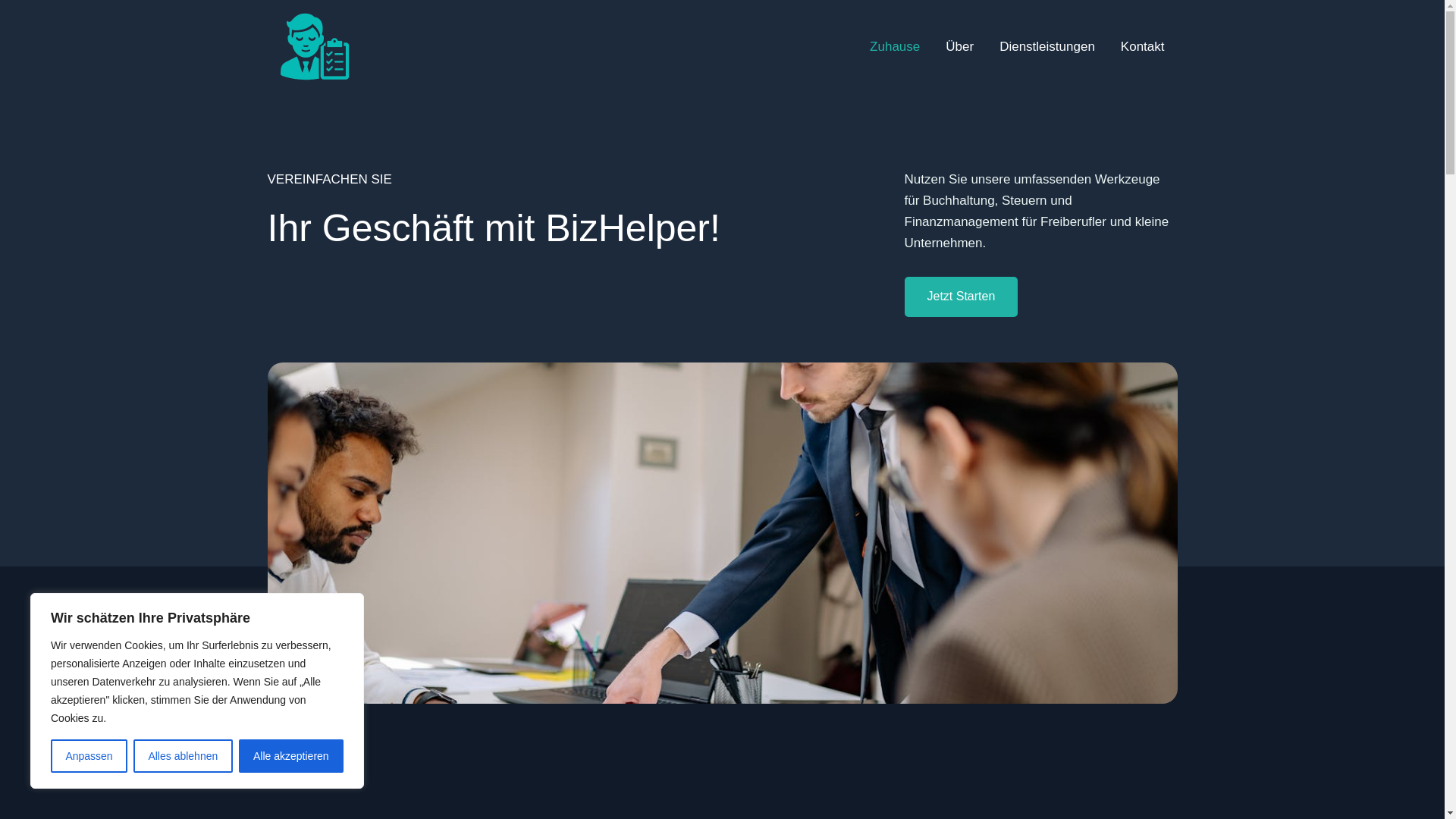 website screenshot of https://businesshelper.pro/