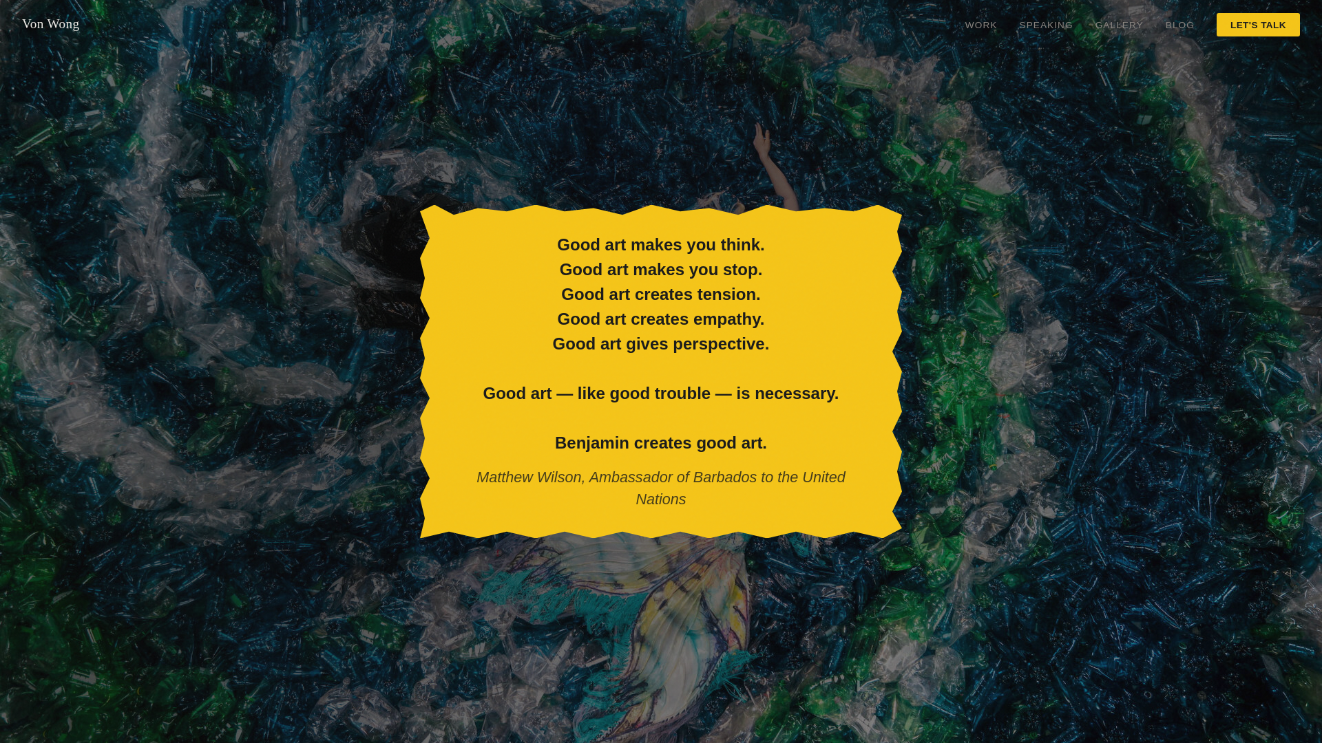 website screenshot of https://vonwong-site.pages.dev/