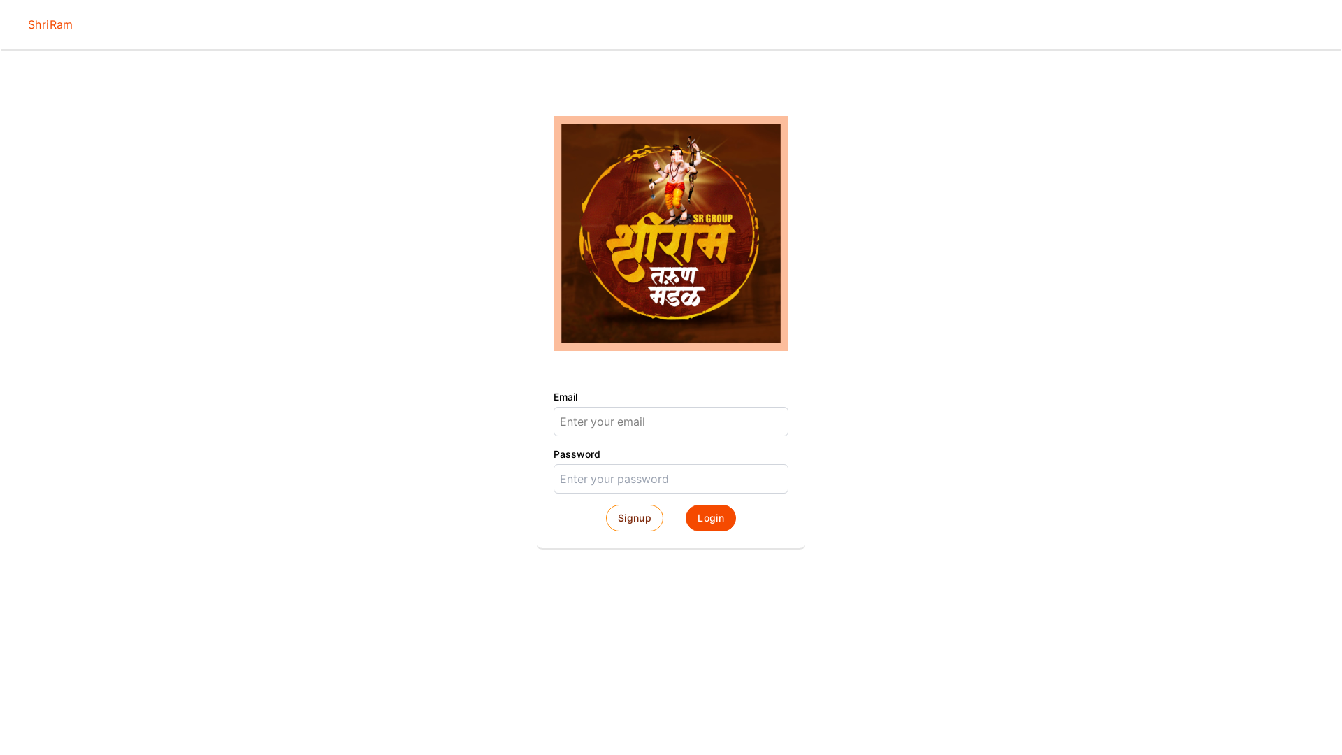 website screenshot of https://shriramtarunmandal.in/