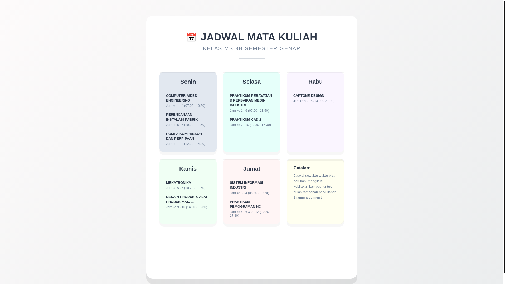 website screenshot of https://jadwal-ms3b-genap-2026.pages.dev/