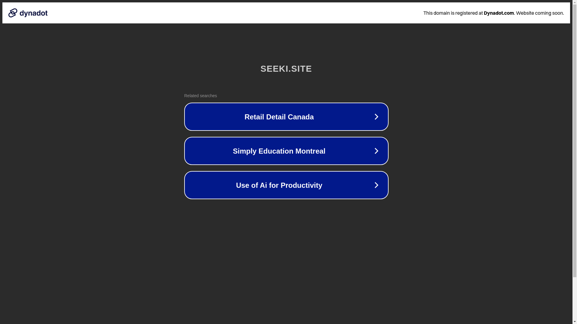 website screenshot of https://seeki.site/