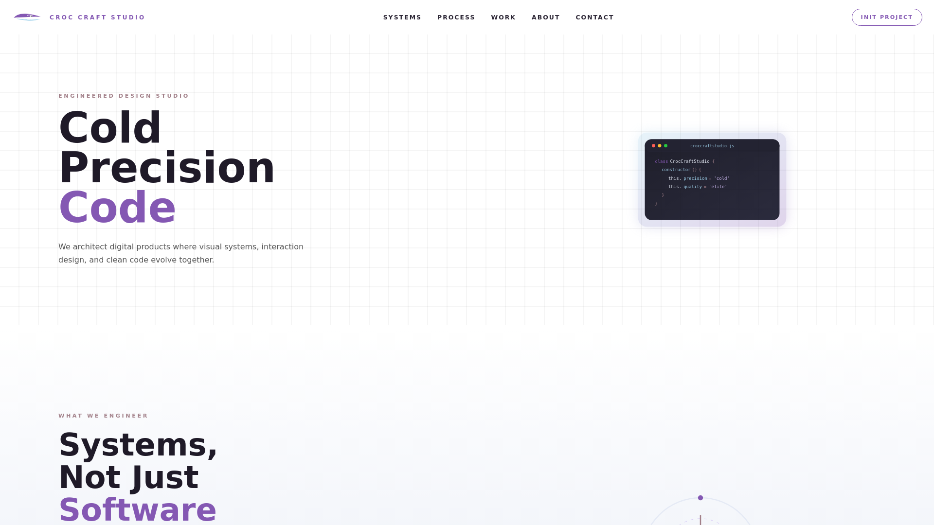 website screenshot of https://croccraftstudio.store/
