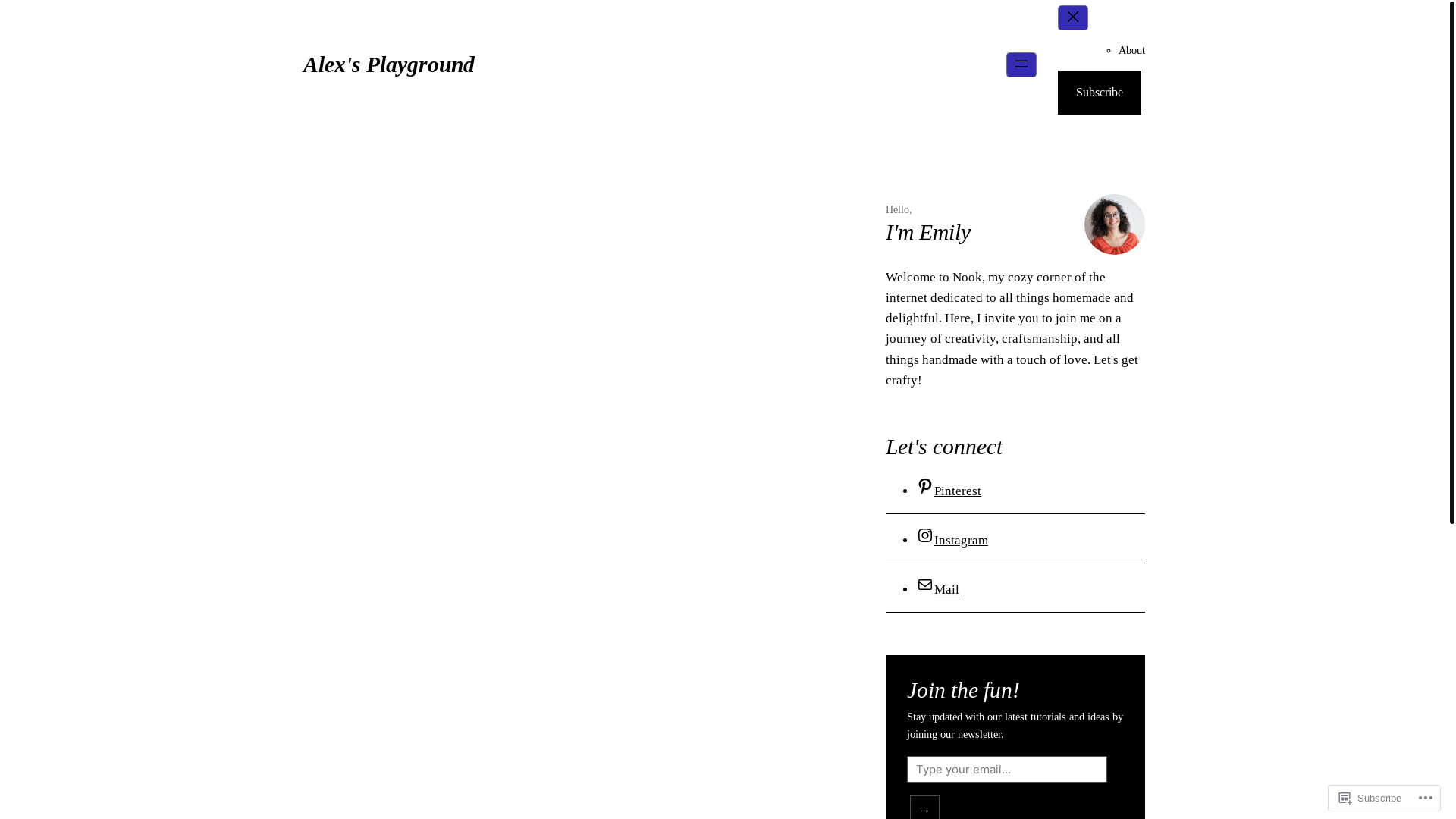 website screenshot of https://hookedontiny.blog/