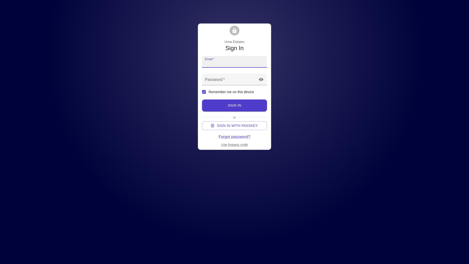 website screenshot of https://uma-estates.pages.dev/