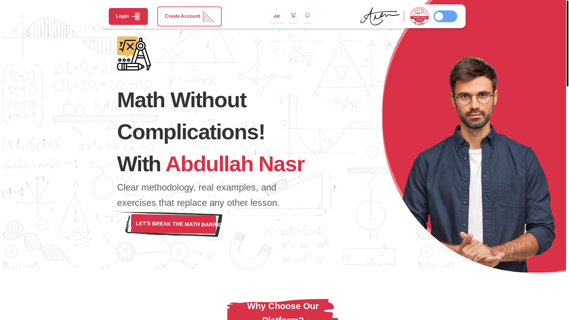 website screenshot of https://vclasses-abdullah-nasr.pages.dev/