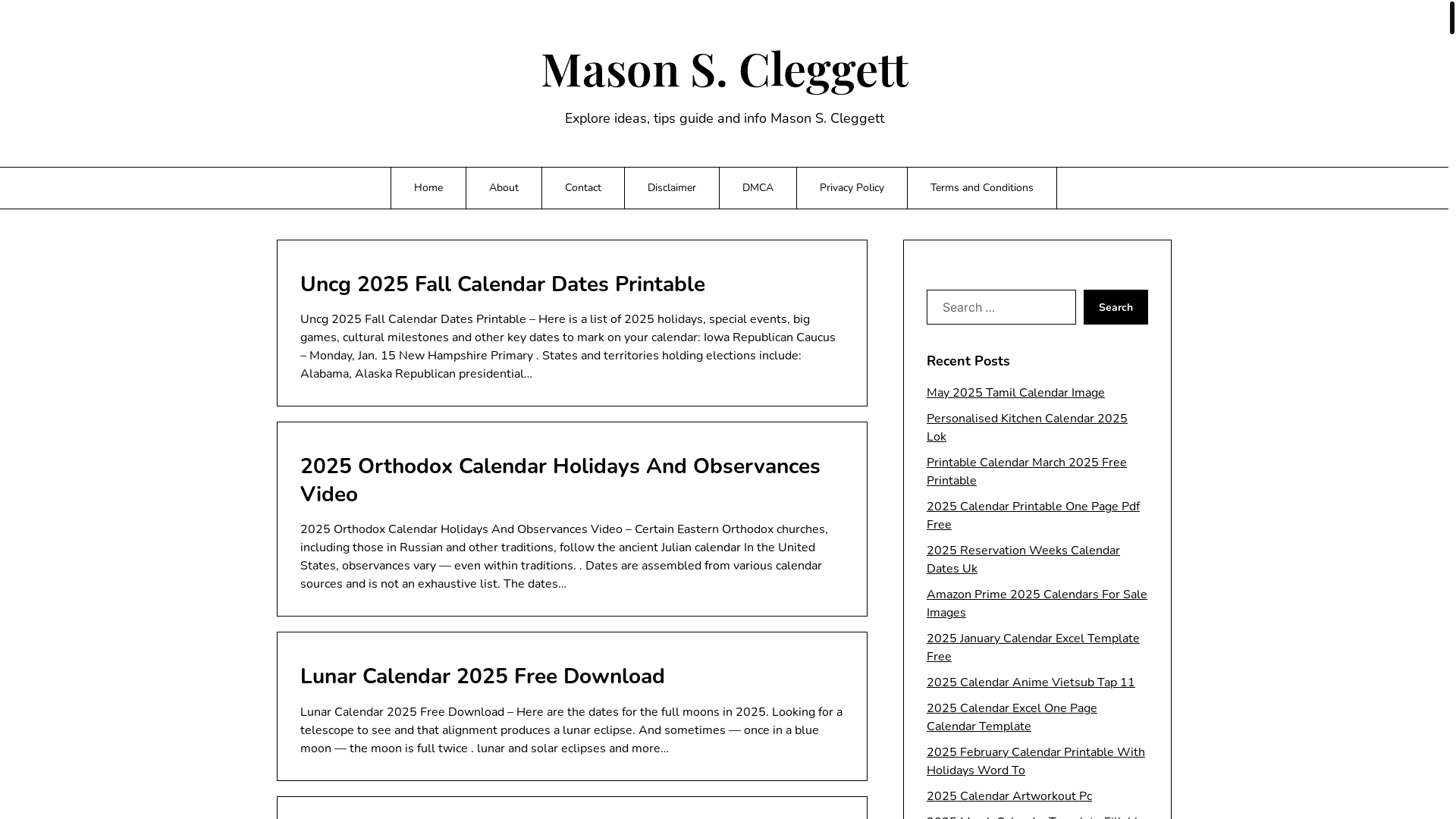 website screenshot of https://masonscleggett.pages.dev/