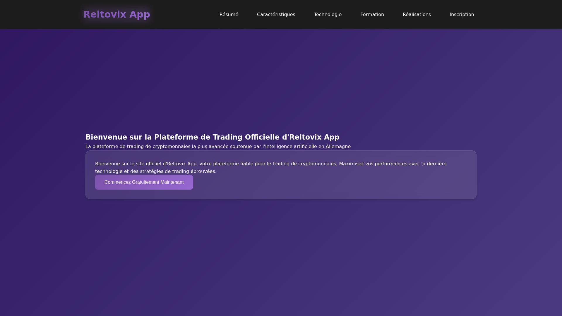 website screenshot of https://reltovixapp.art