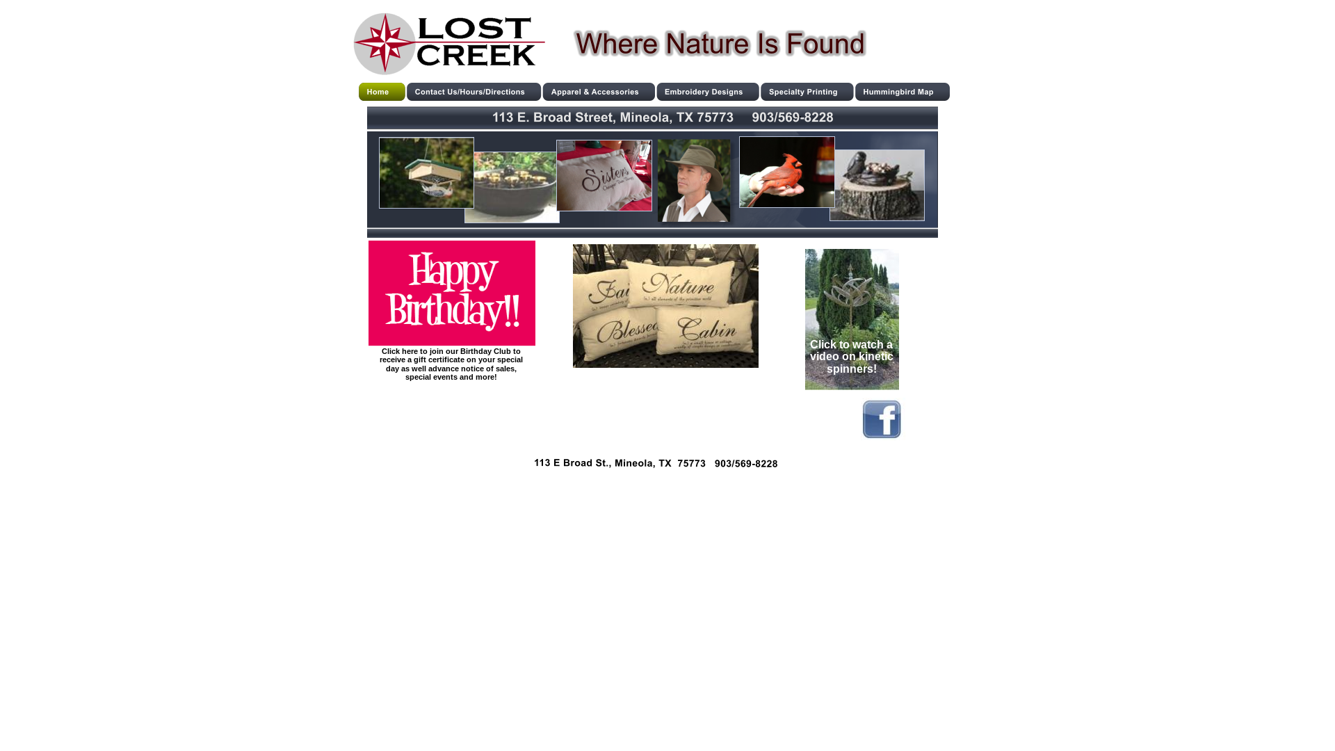 website screenshot of https://lostcreekonline.net/